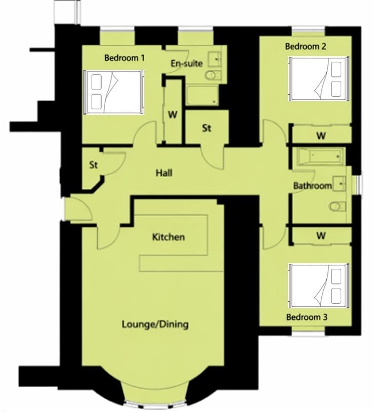 7 Larbert House, Quintinshill Drive, Larbert floorplan