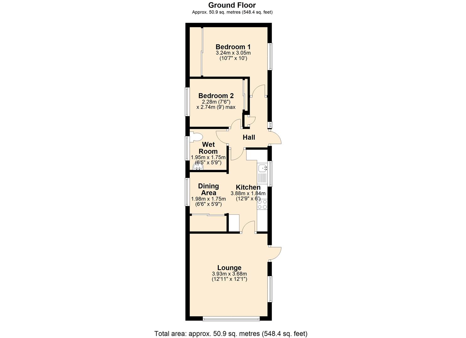 Cliff Top Park, Garforth, Leeds LS25, 2 bedroom mobile/park home for