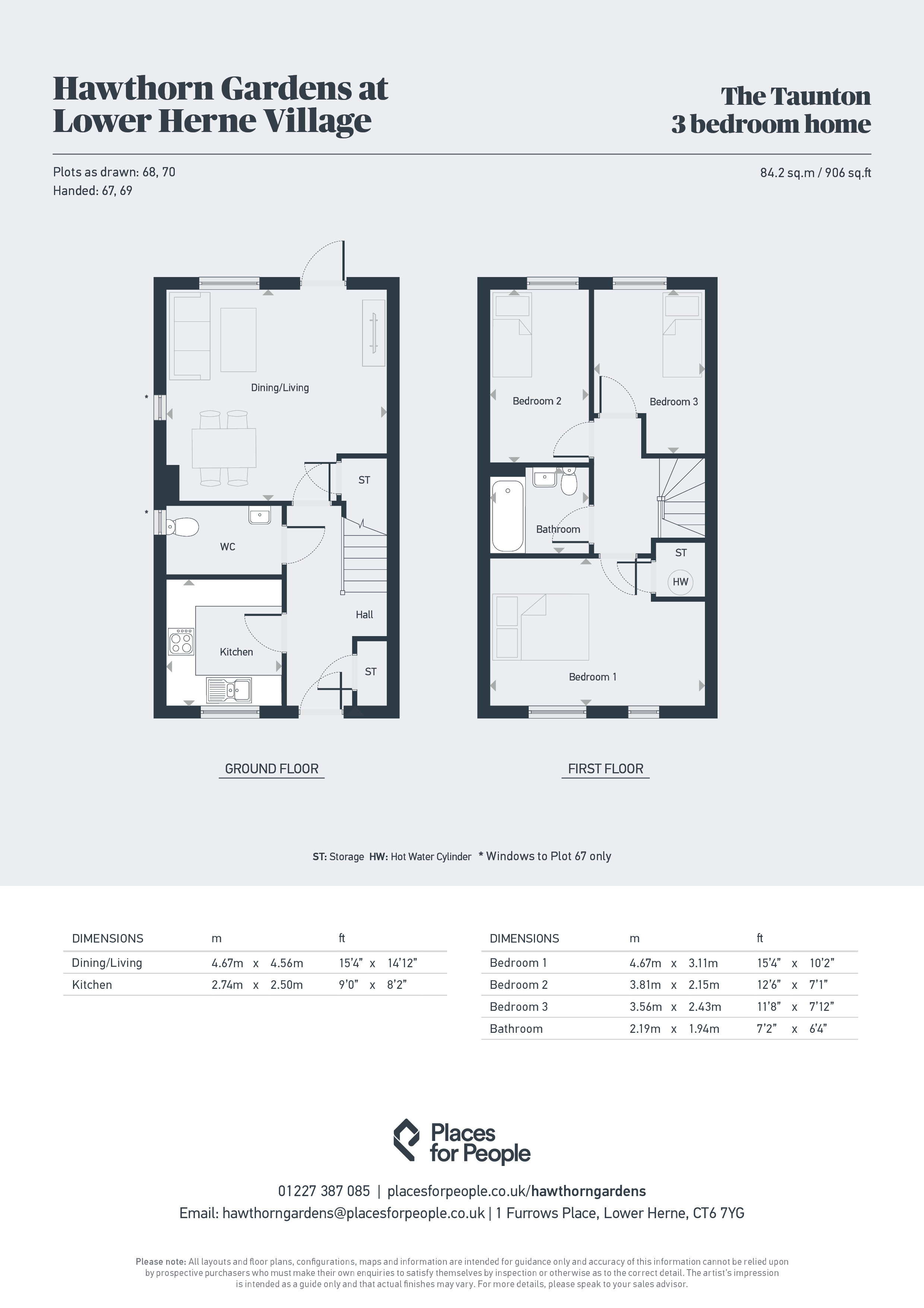 Taunton, Hedgerow Road, Canterbury floorplan