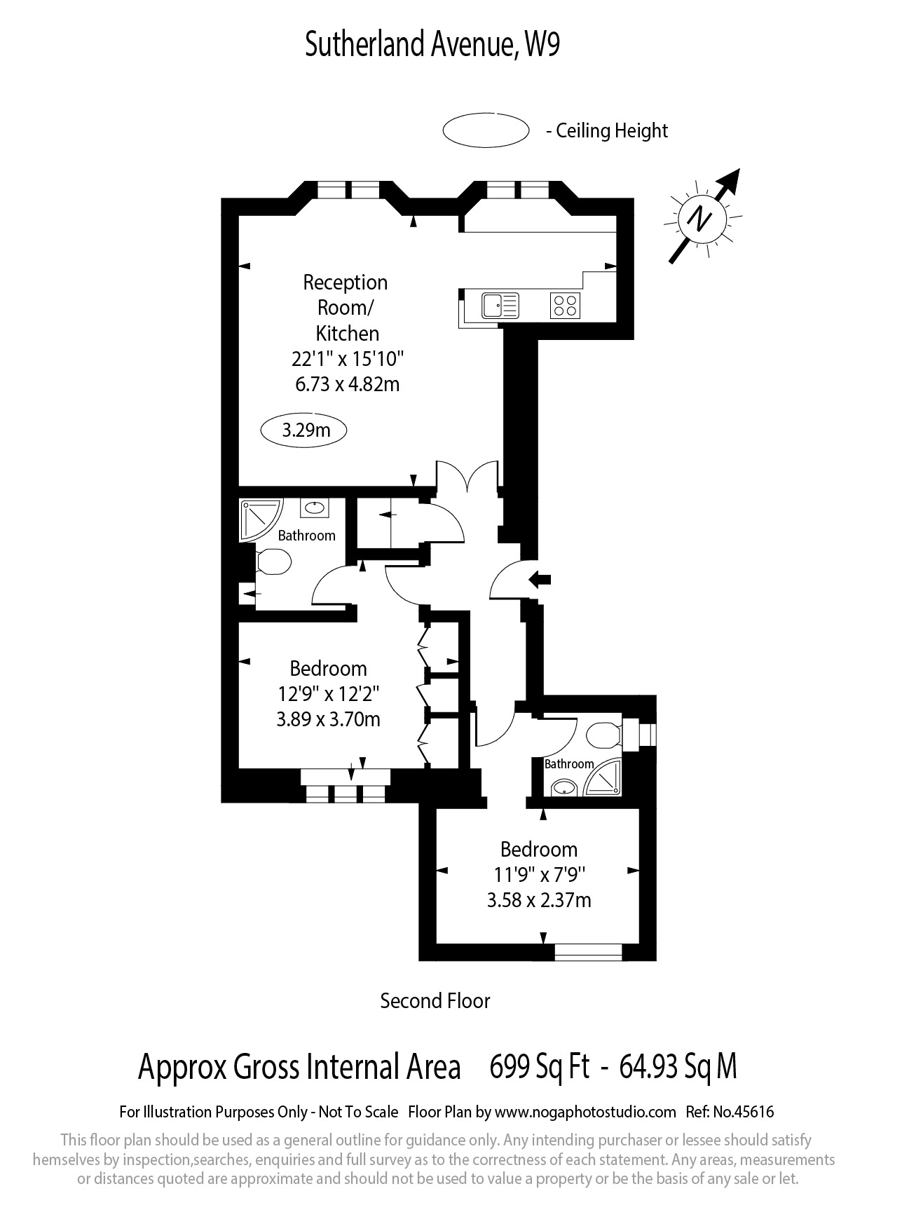Sutherland Avenue, London W9, 2 bedroom flat for sale 62372878
