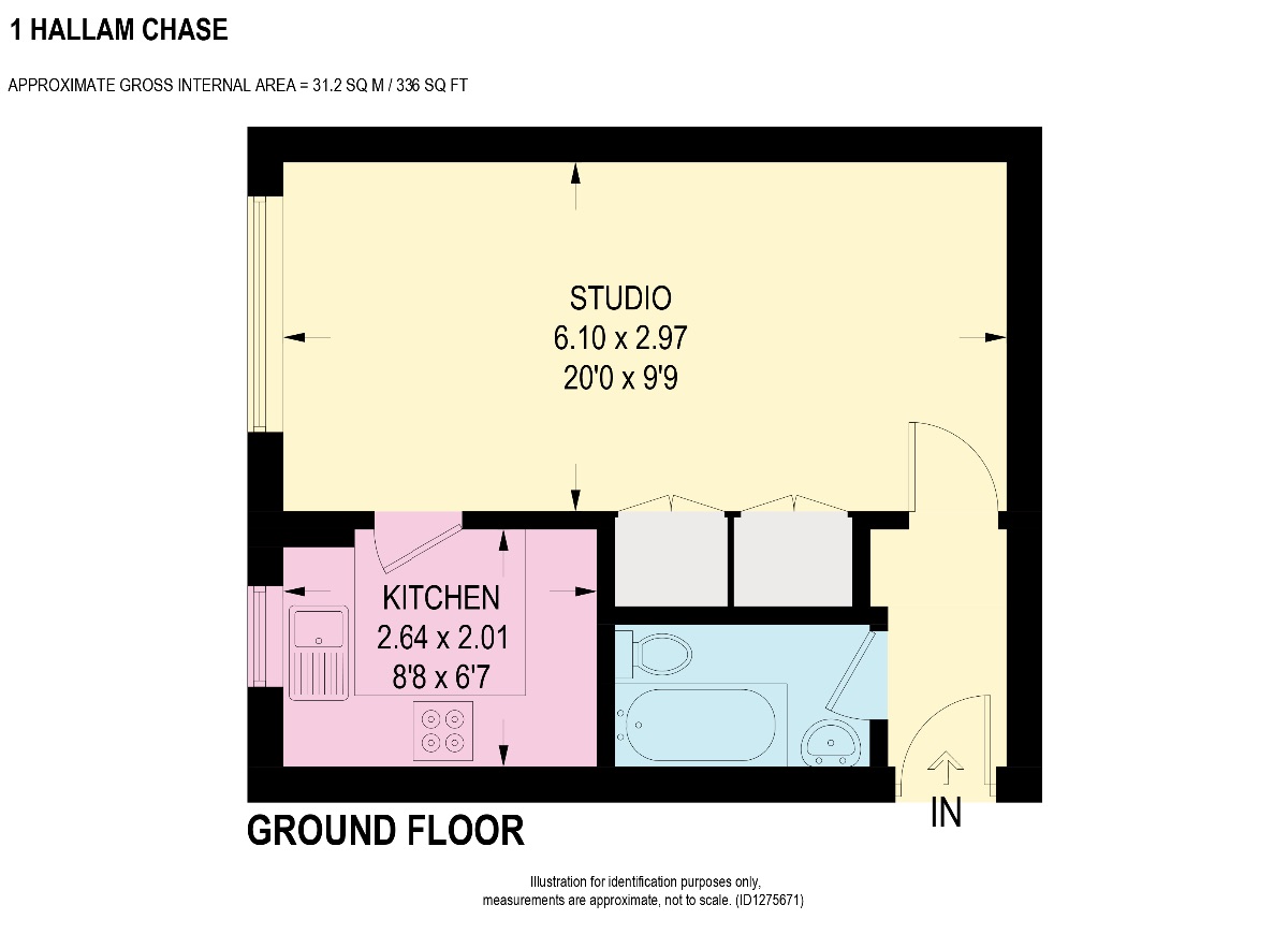 Flat 1 Hallam Chase, Sheffield floorplan