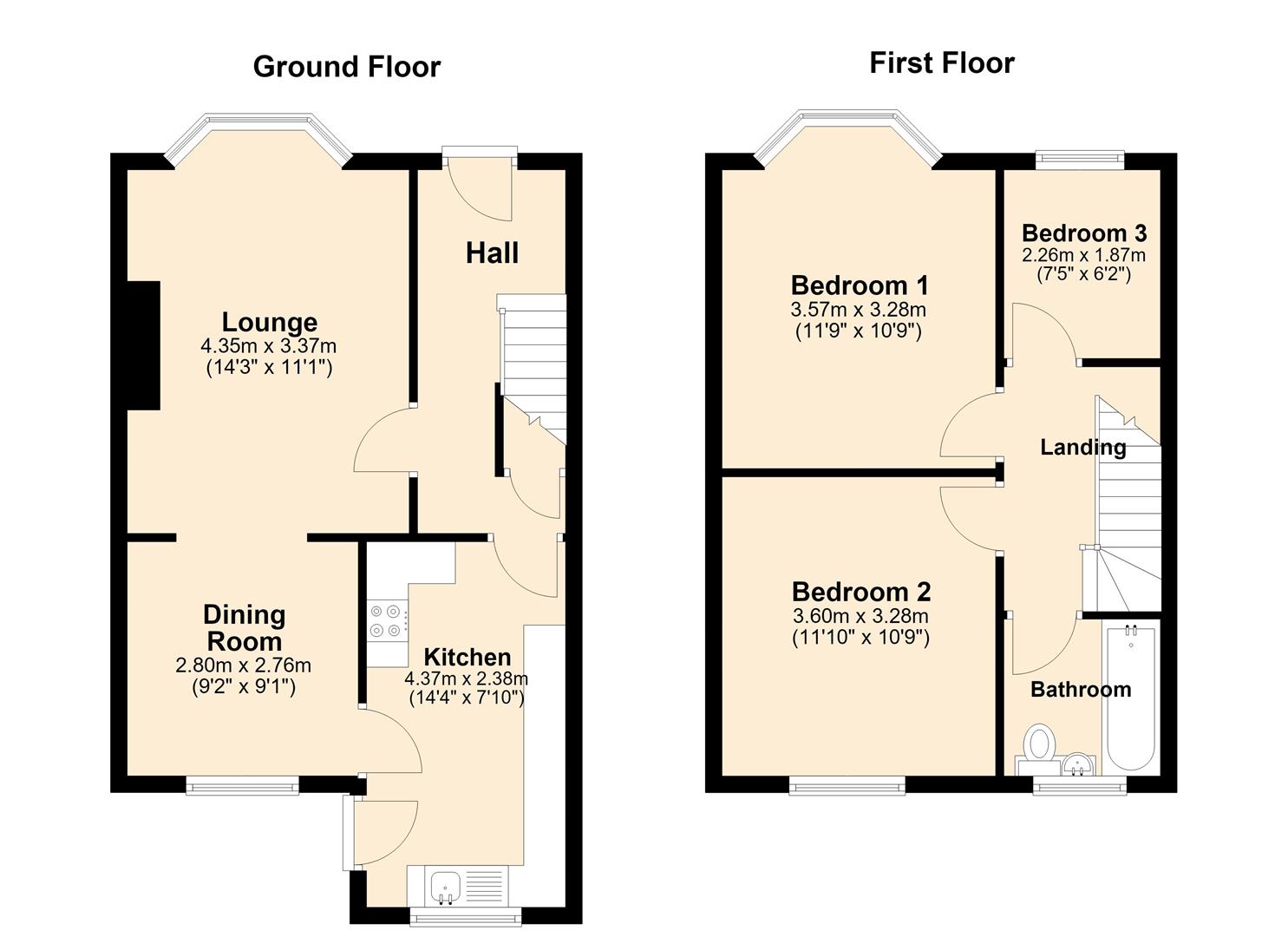 14, Winchester Avenue, Hull floorplan