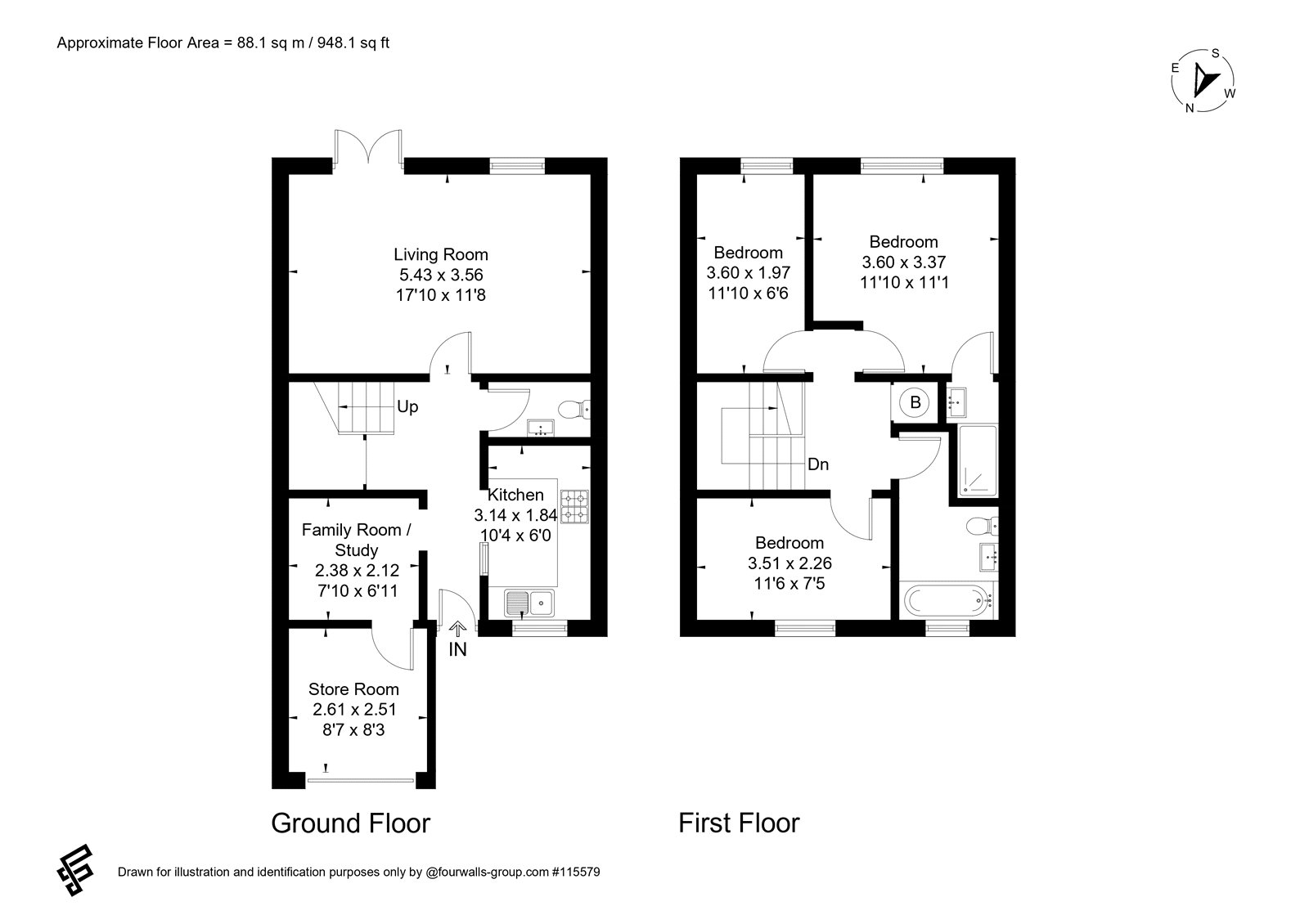 8, The Mulberries, Farnham floorplan