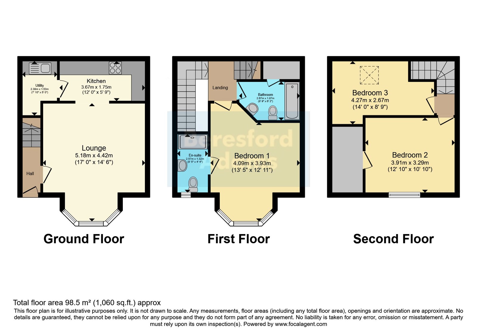 85, Greenfield Road, Conwy floorplan