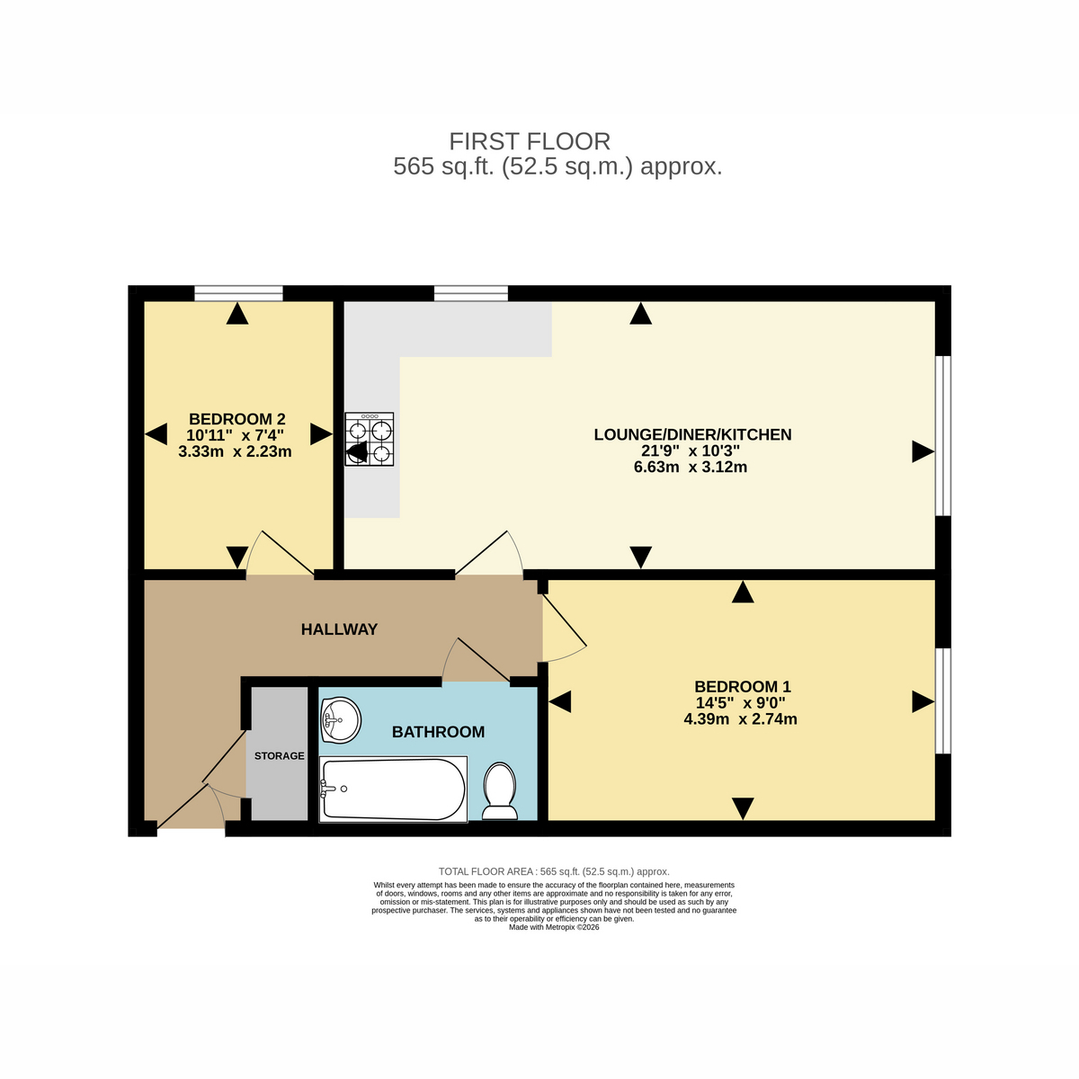 Columbia Road, Bournemouth floorplan
