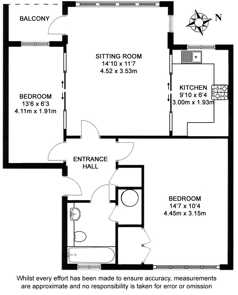 2 Bedrooms Flat for sale in Oakwood Park, Hartfield Road, Forest Row, East Sussex RH18