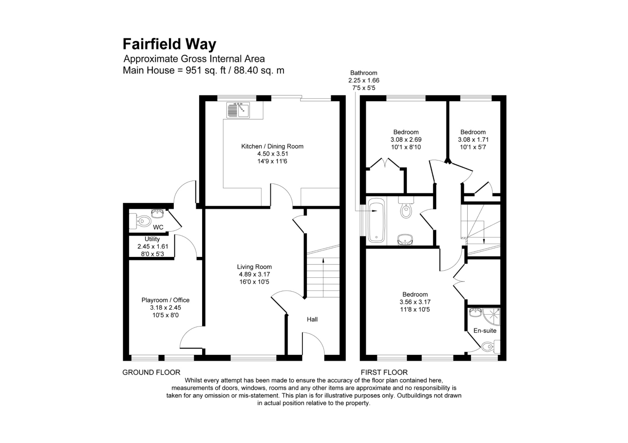 56, Fairfield Way, Stevenage floorplan