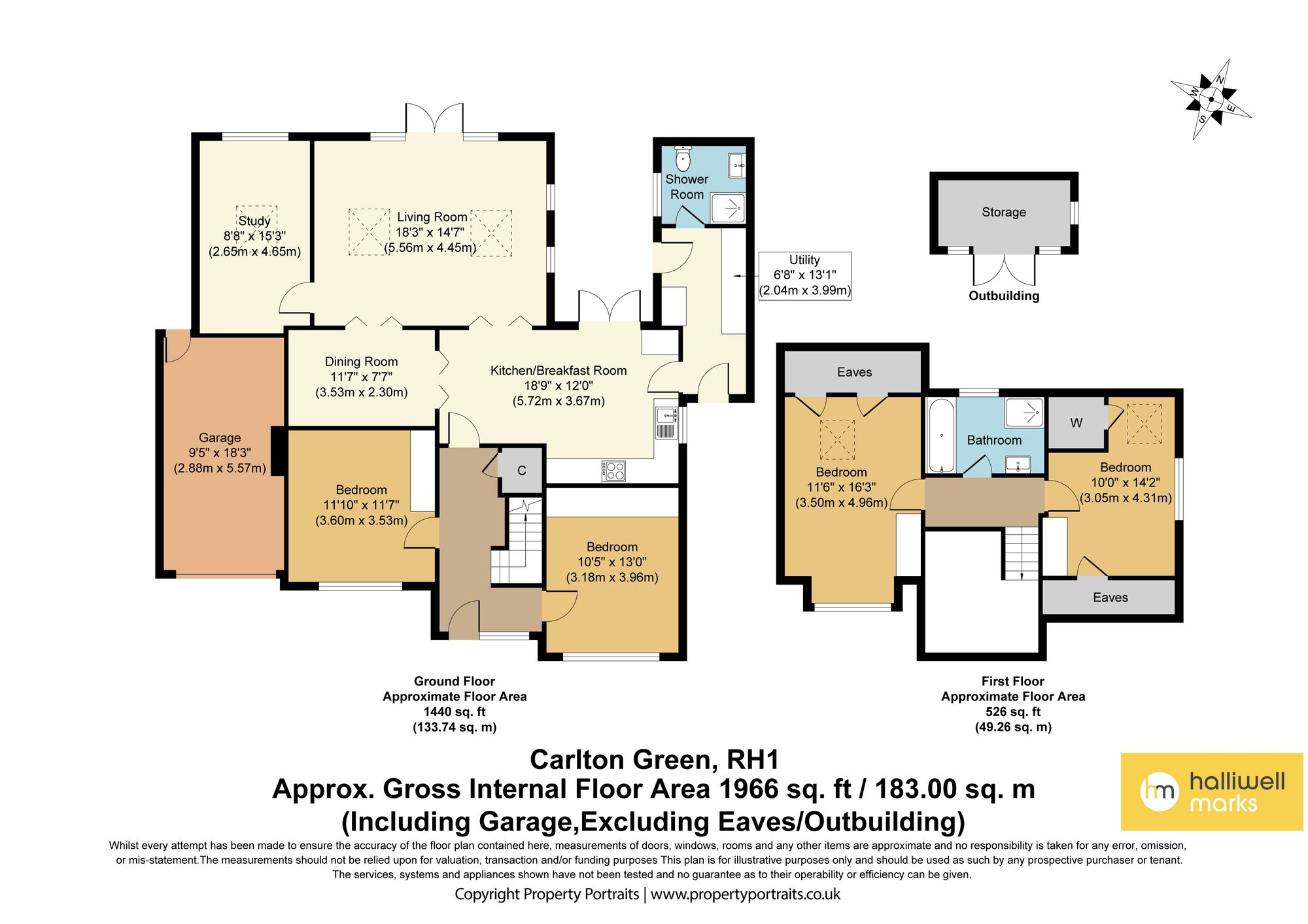 36 Carlton Green, Redhill floorplan