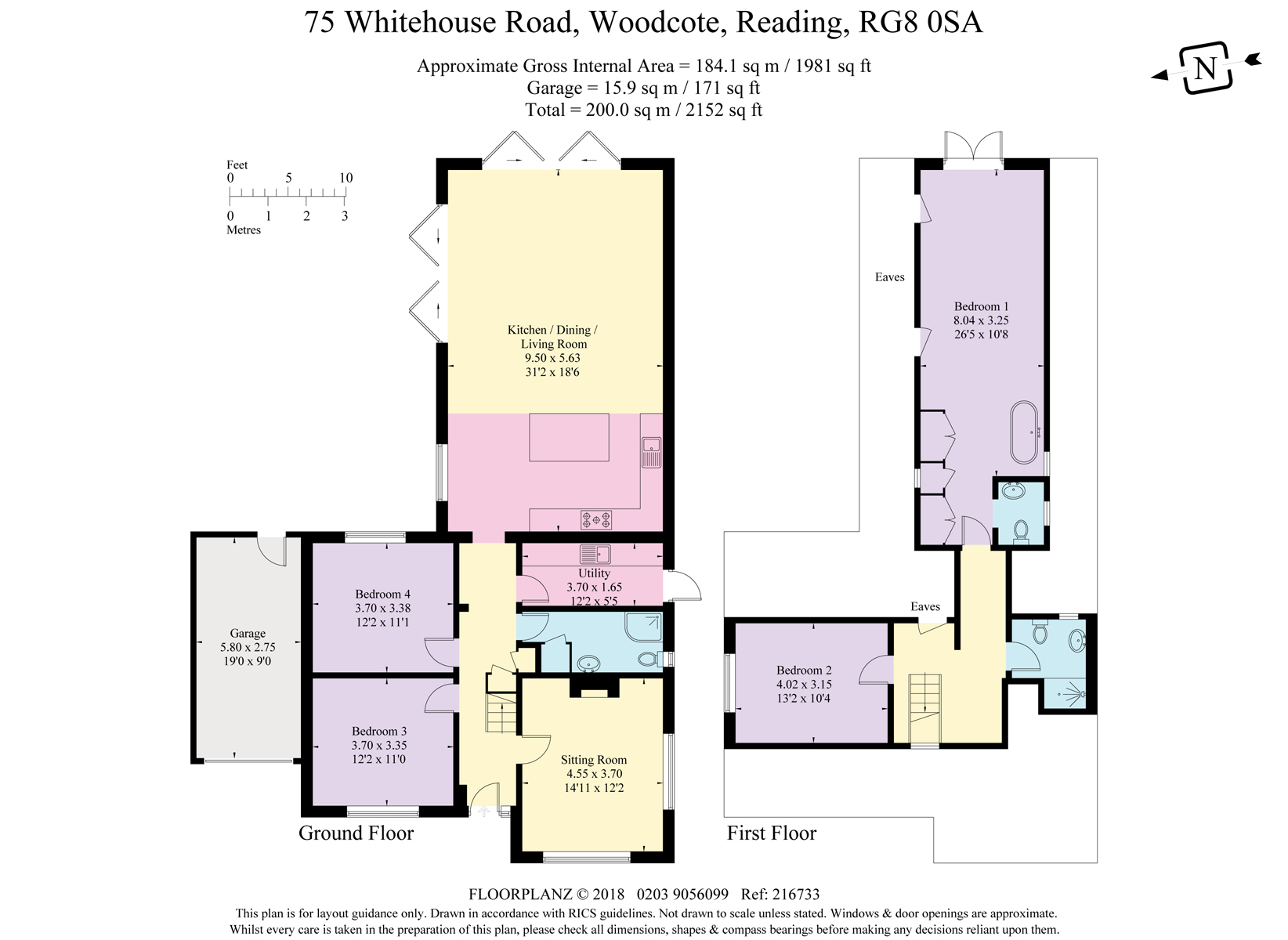 4 Bedrooms Detached house for sale in 75 Whitehouse Road, Woodcote RG8