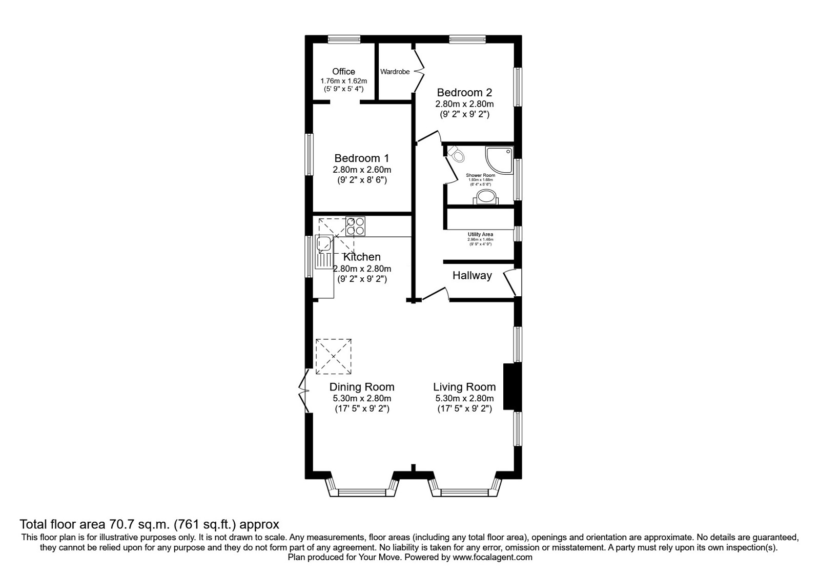 9 The Moorings,, Long Lane, Shropshire floorplan