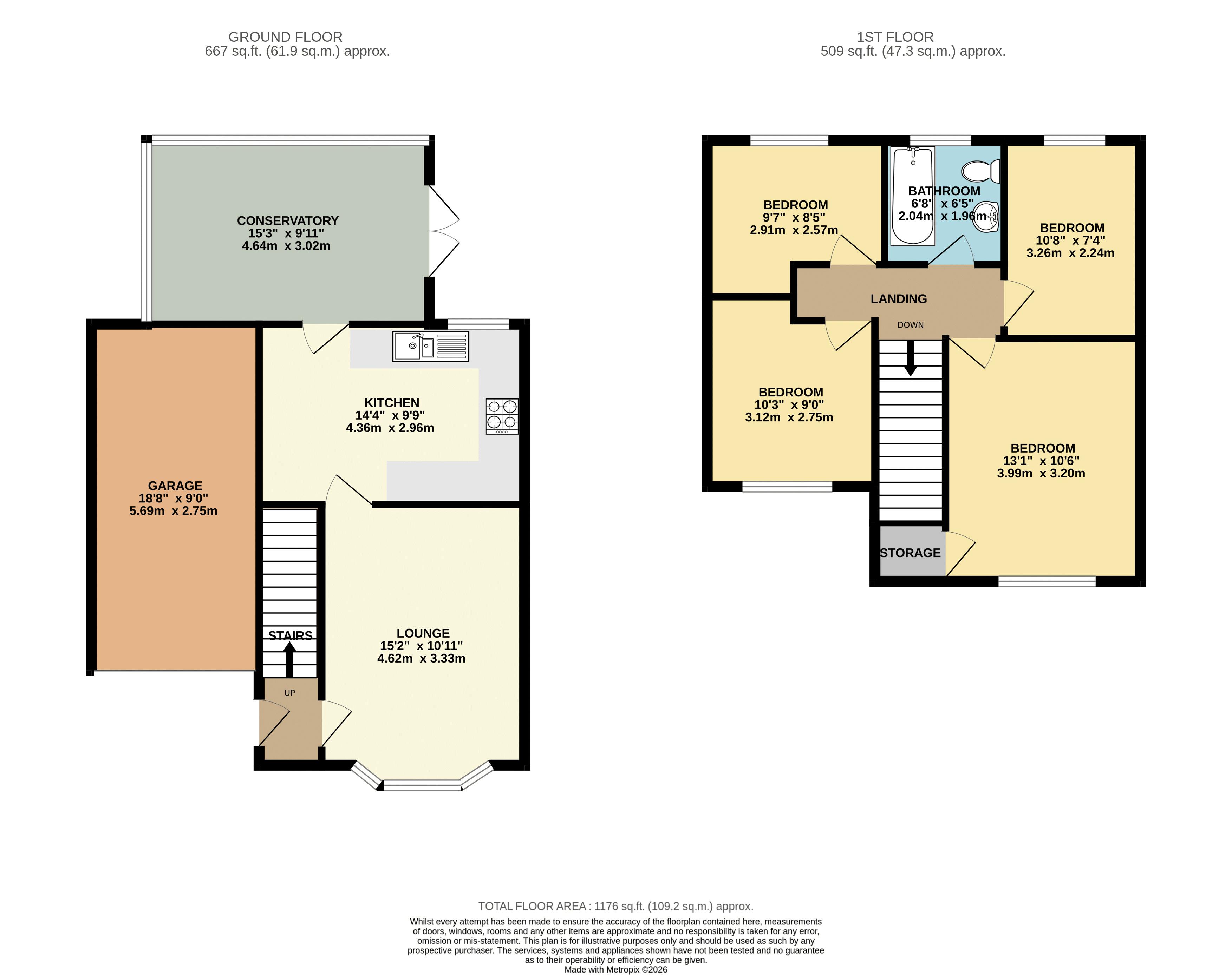 11, Hawthorn Close, Ulceby floorplan