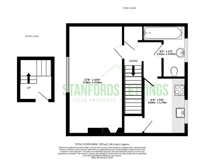 Flat 4, 22, Clarence Square, Brighton floorplan