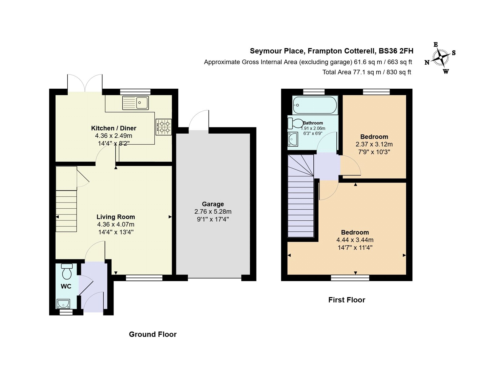 12, Seymour Place, Bristol floorplan