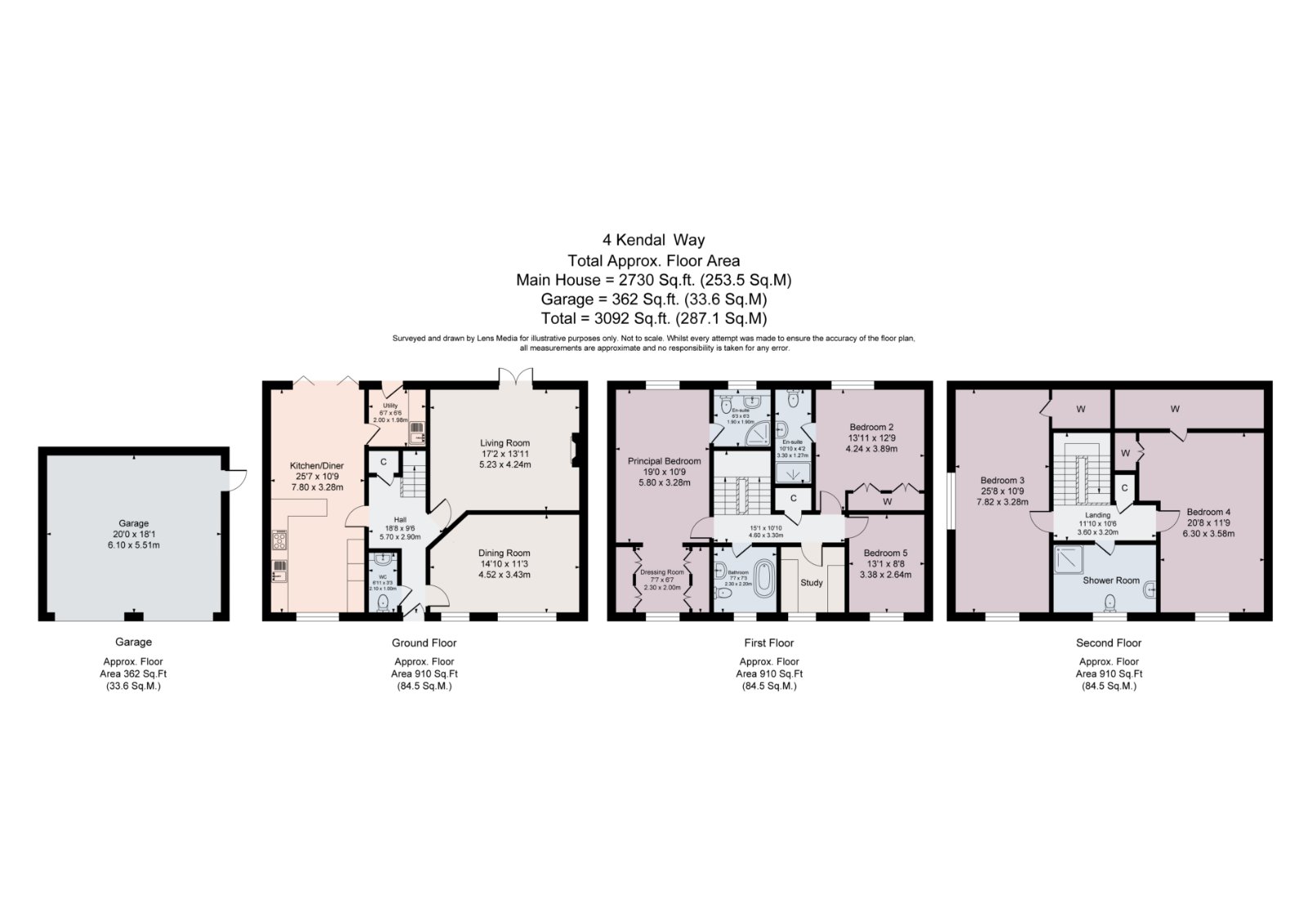 4, Kendal Way, Crewe floorplan