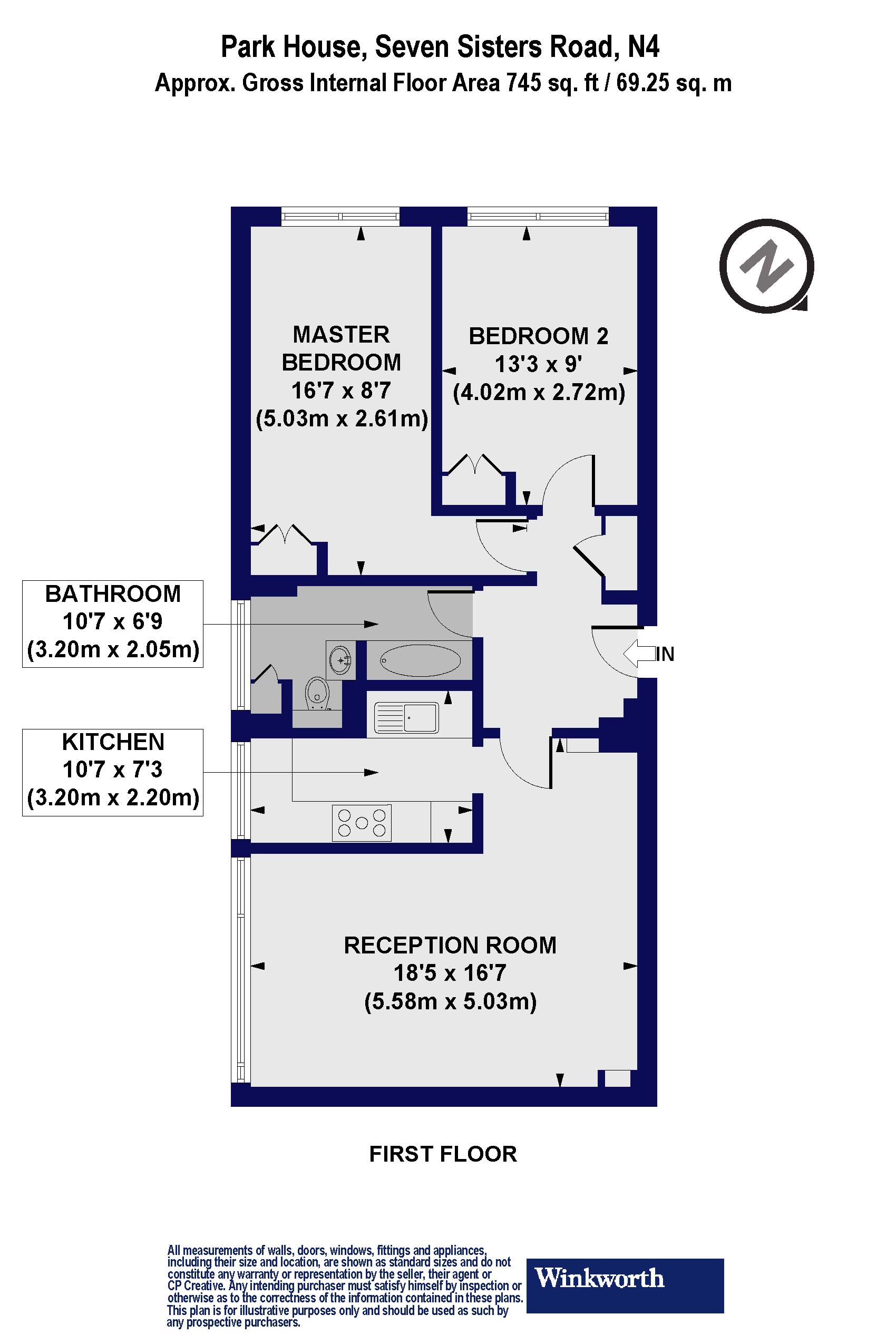 Flat 17, Park House,, Park House, London floorplan