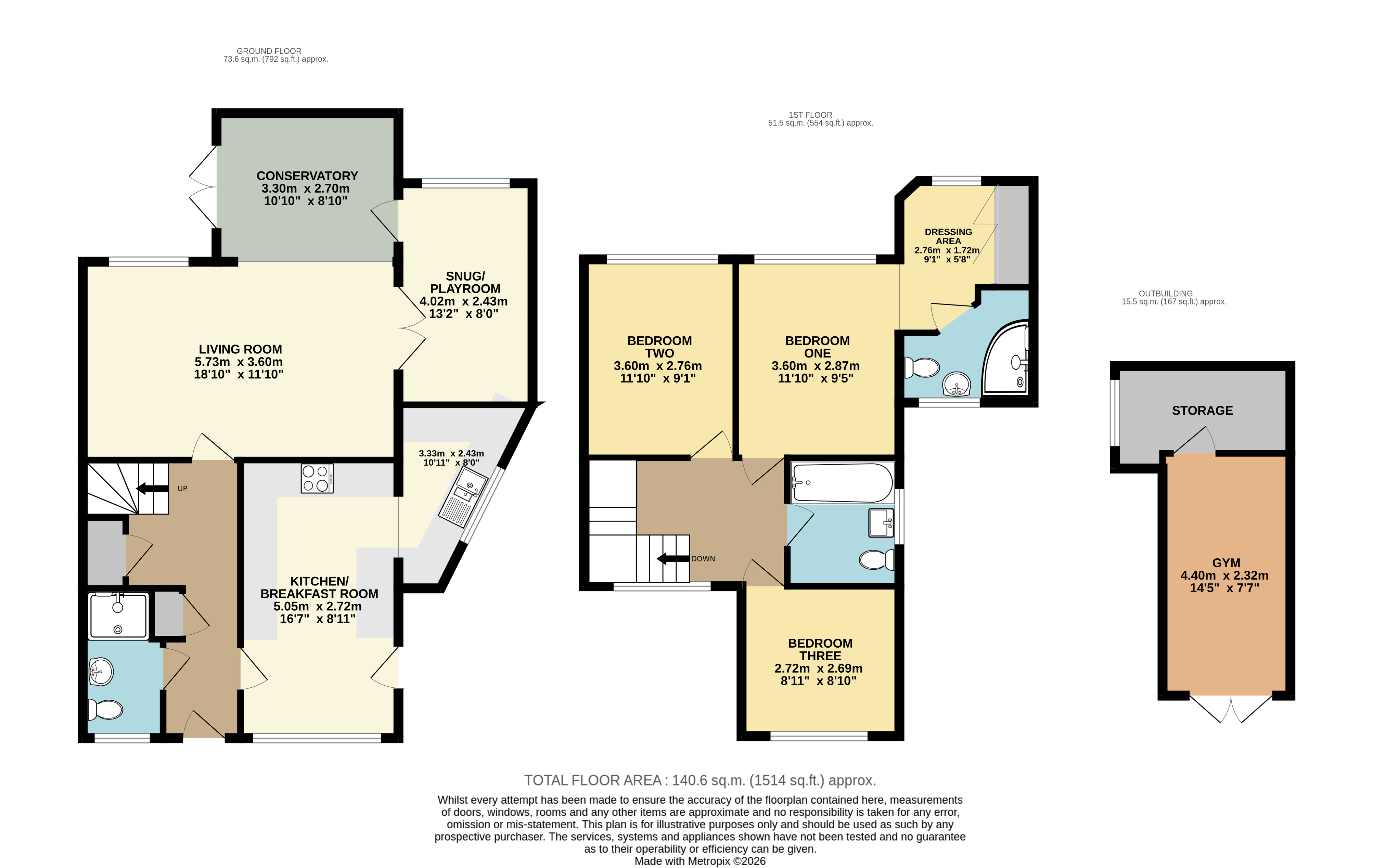 14, Holmwood Close, Bedfordshire floorplan