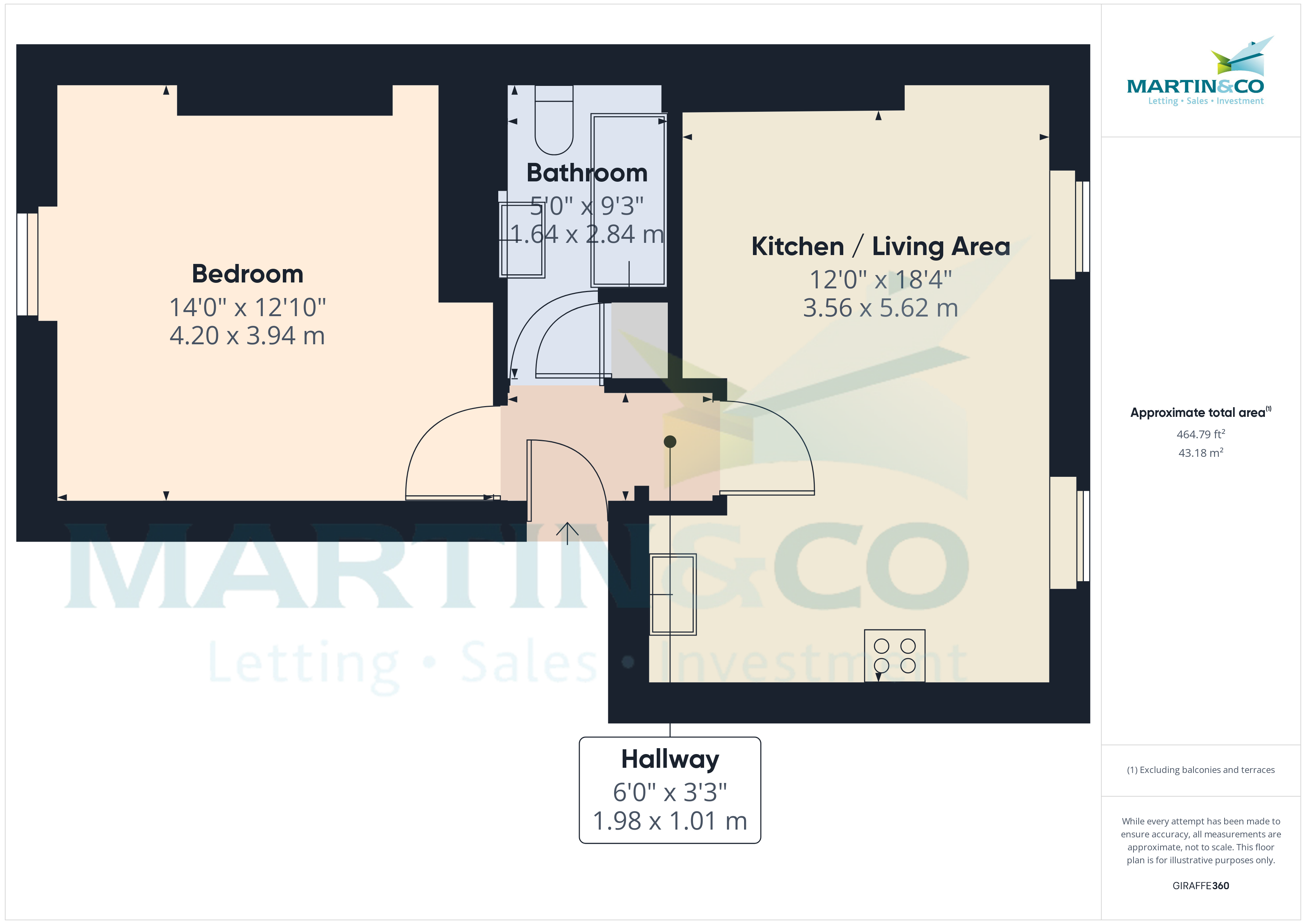 Flat 3, 170, Citadel road, Plymouth floorplan