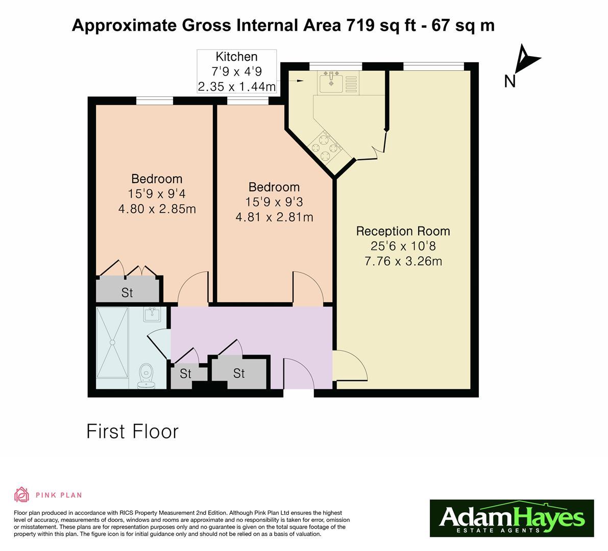 Flat 15, Weston Court, Farnham Close, London floorplan