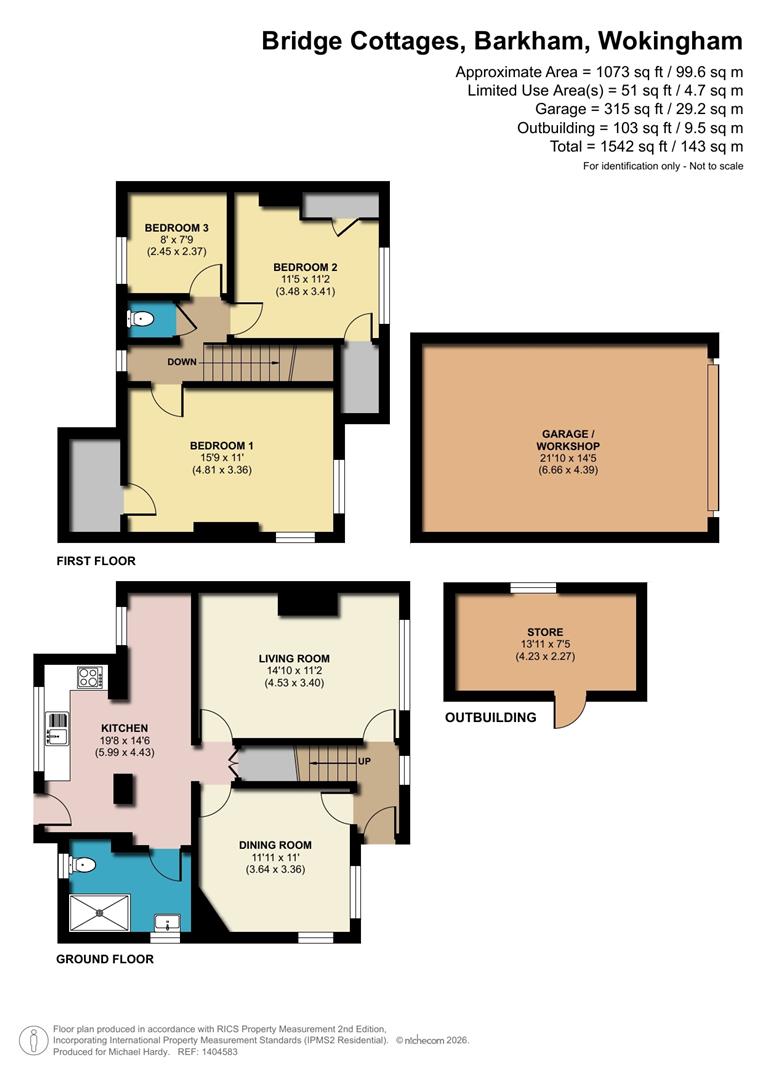 Bridge Cottages, Barkham Road, Barkham, Berkshire, RG41 4TJ floorplan