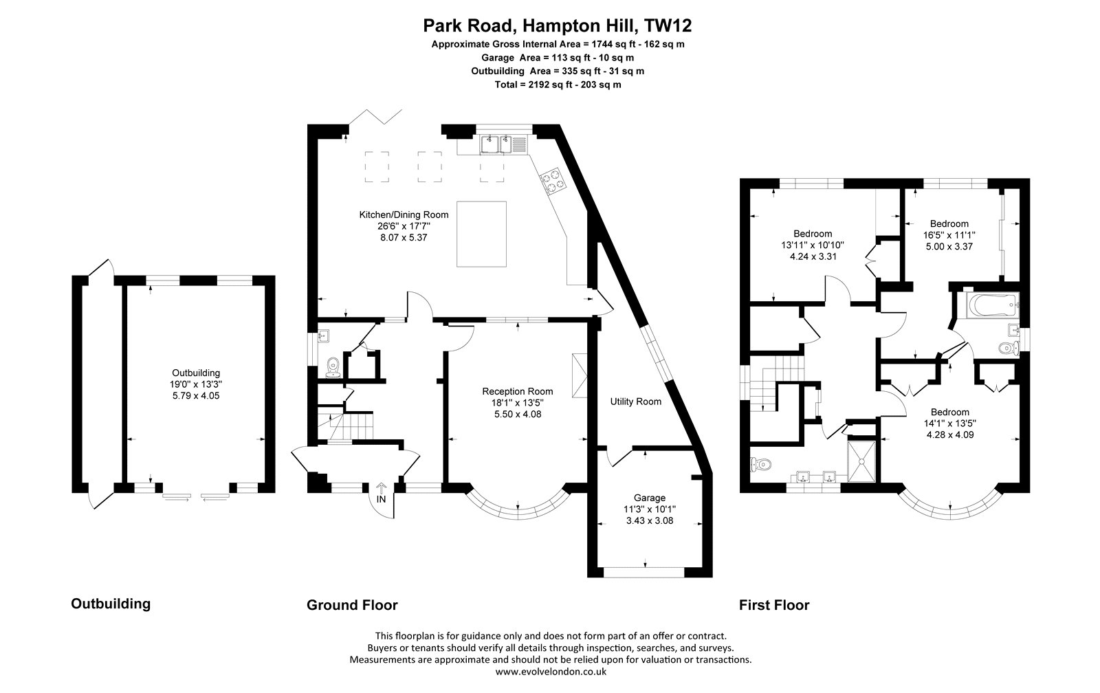 99, Park Road, Hampton Hill floorplan