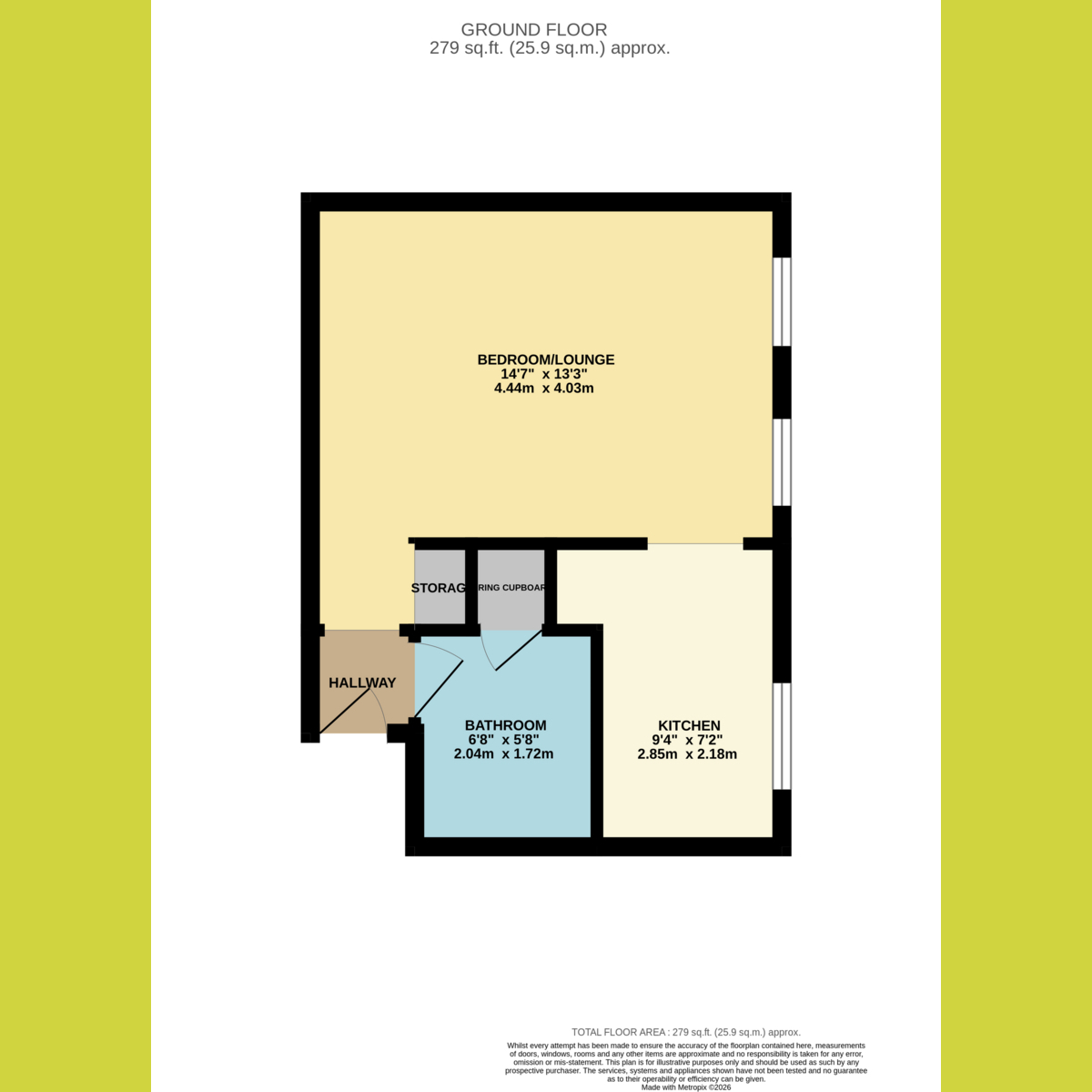 46, Woodstock Crescent, Hockley floorplan