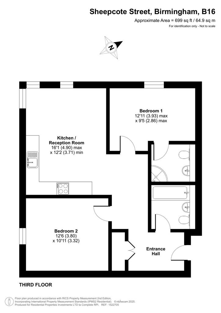 60 Sheepcote Street, Birmingham floorplan