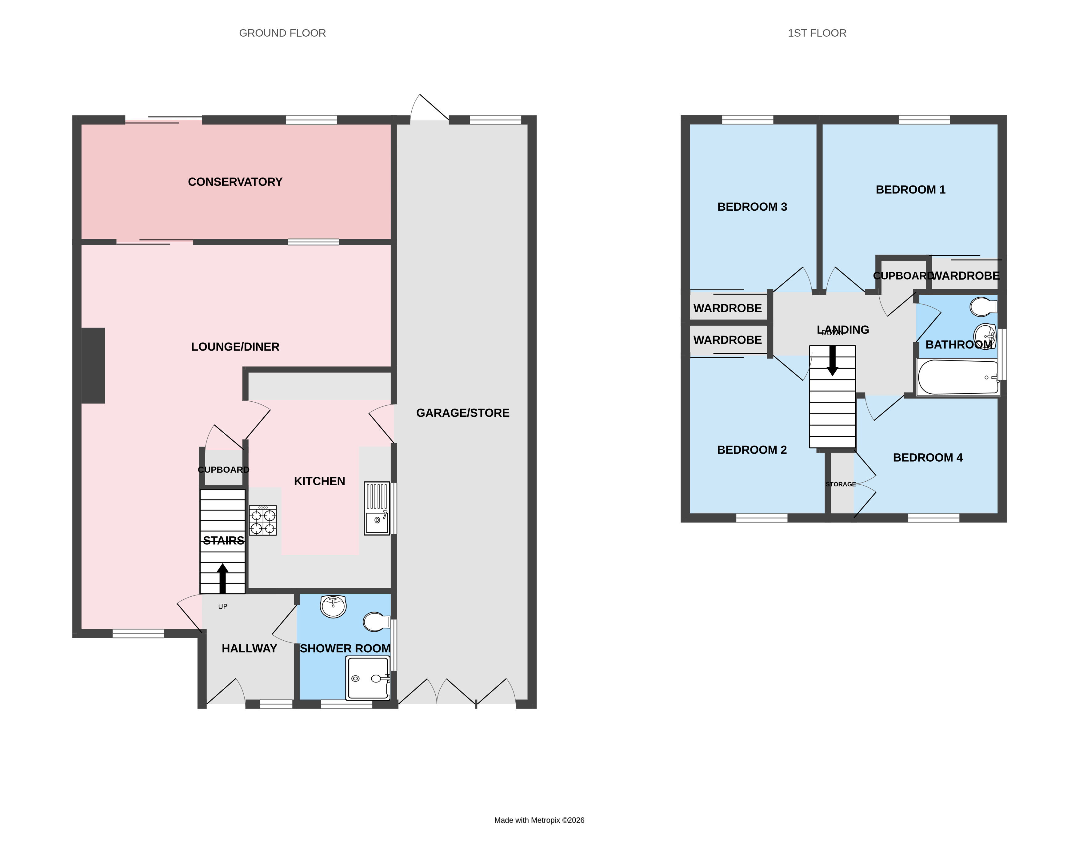 26, Pine Crescent, Staffordshire floorplan