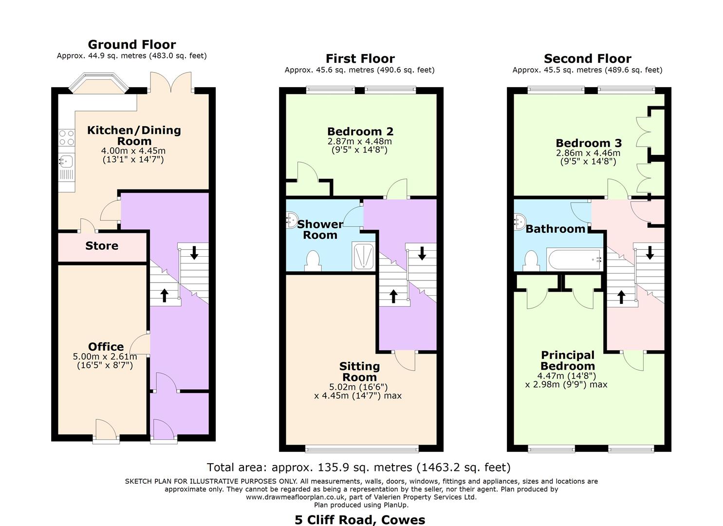 Cliff Road, Cowes PO31, 3 bedroom terraced house for sale 64896423