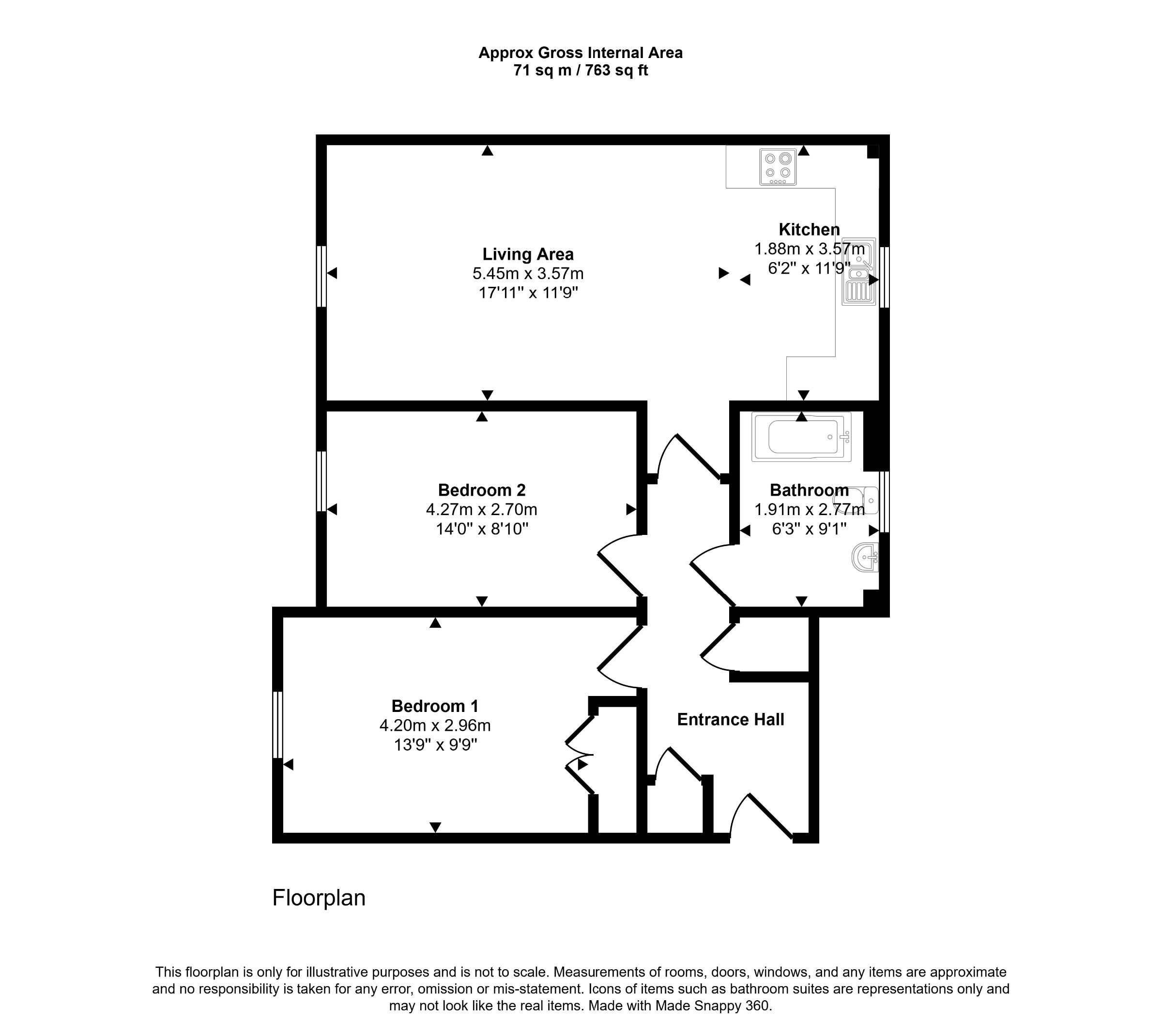Flat 4, St. Helen House, North Chailey, Lewes floorplan