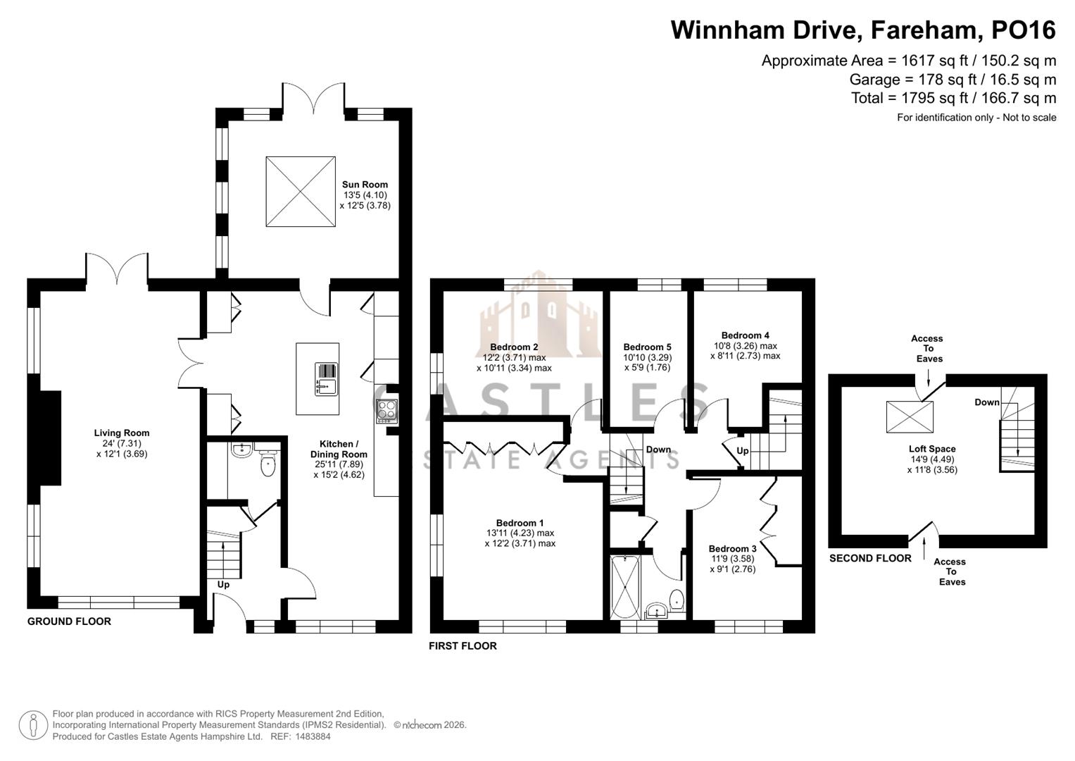 9, Winnham Drive, Fareham floorplan