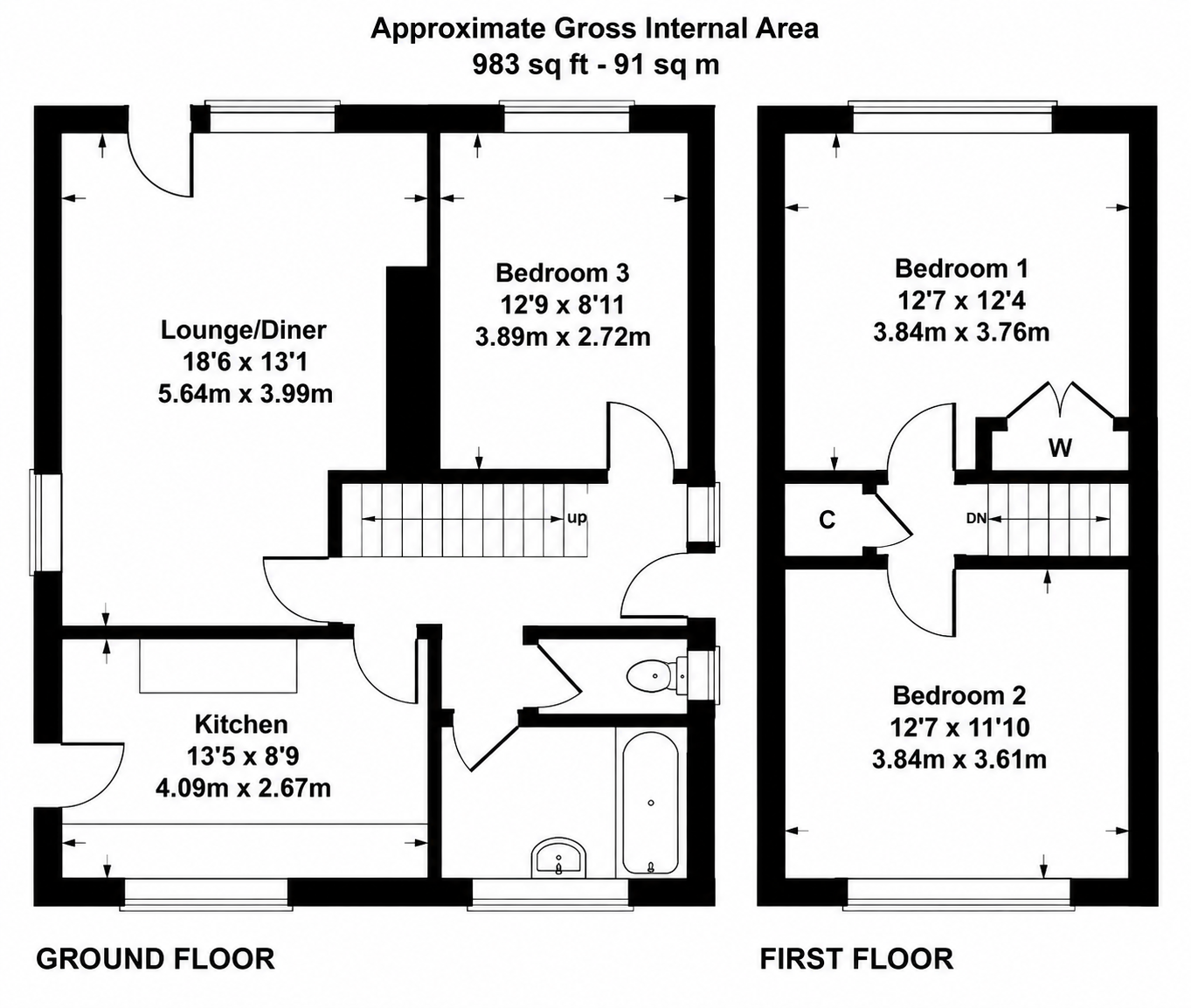 43, Kirklington Road, Nottinghamshire floorplan