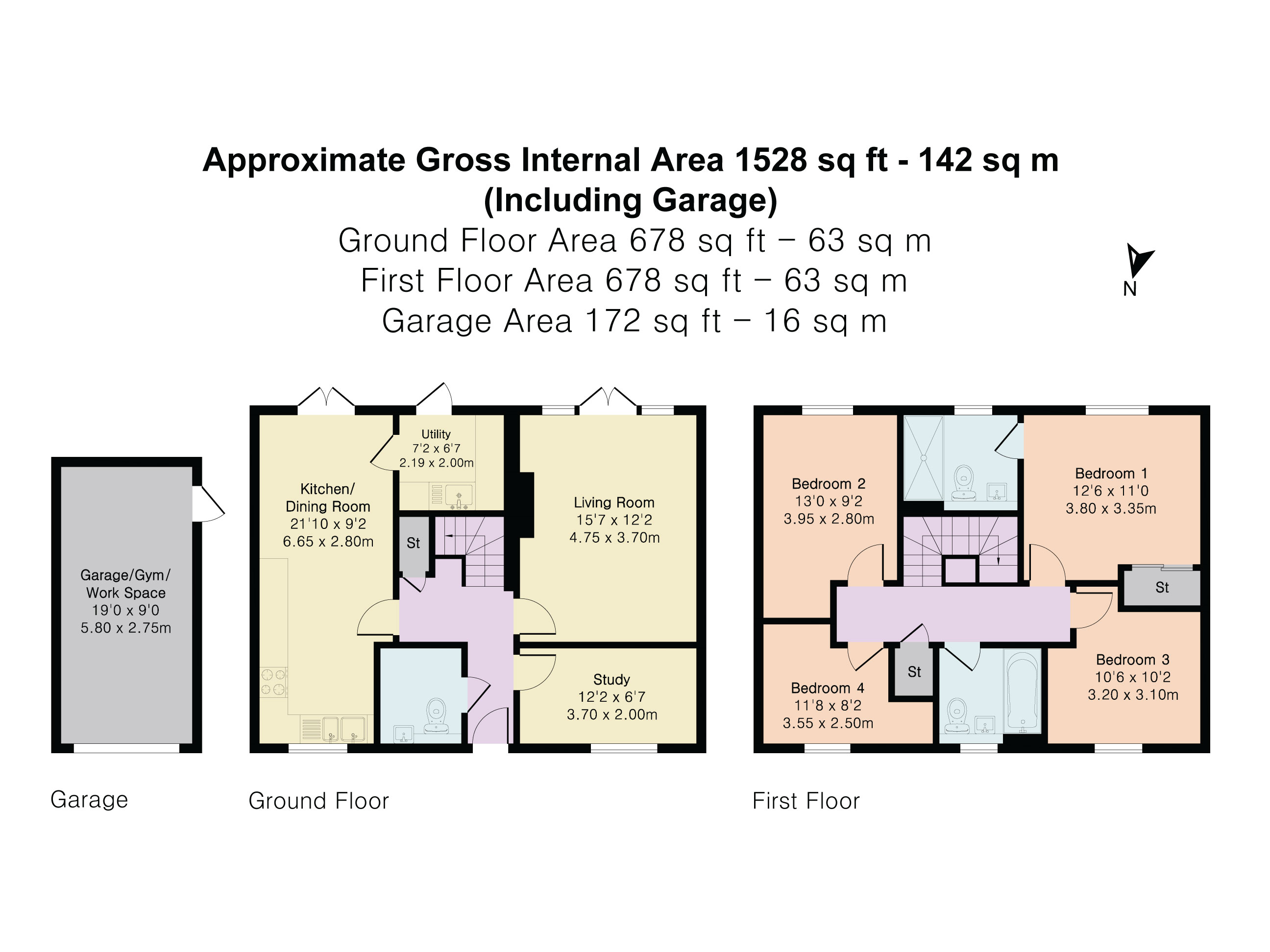 4 Chiltern Gardens, Woodcote floorplan