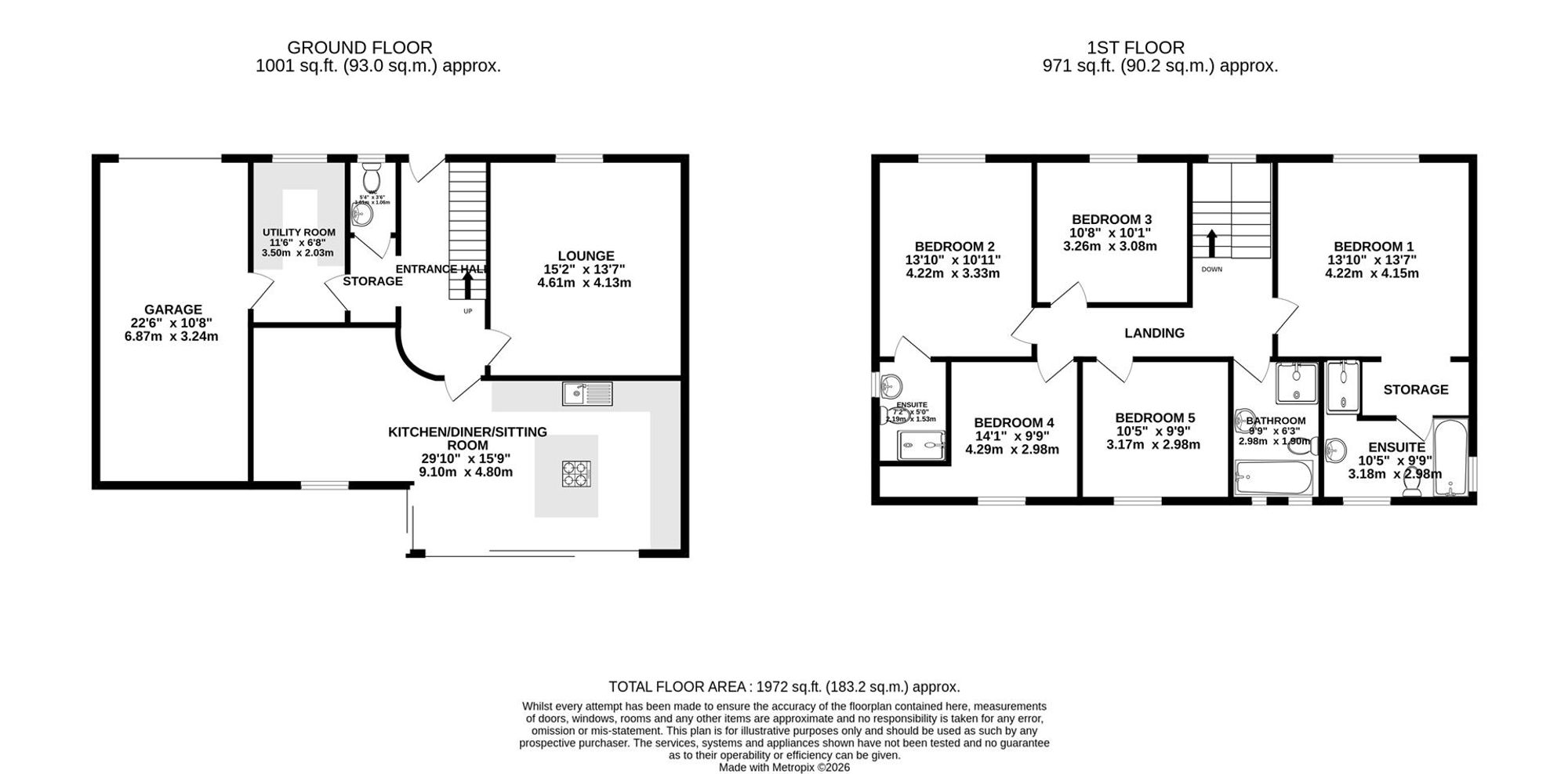 4, Rye Flatt Lane, Chesterfield floorplan