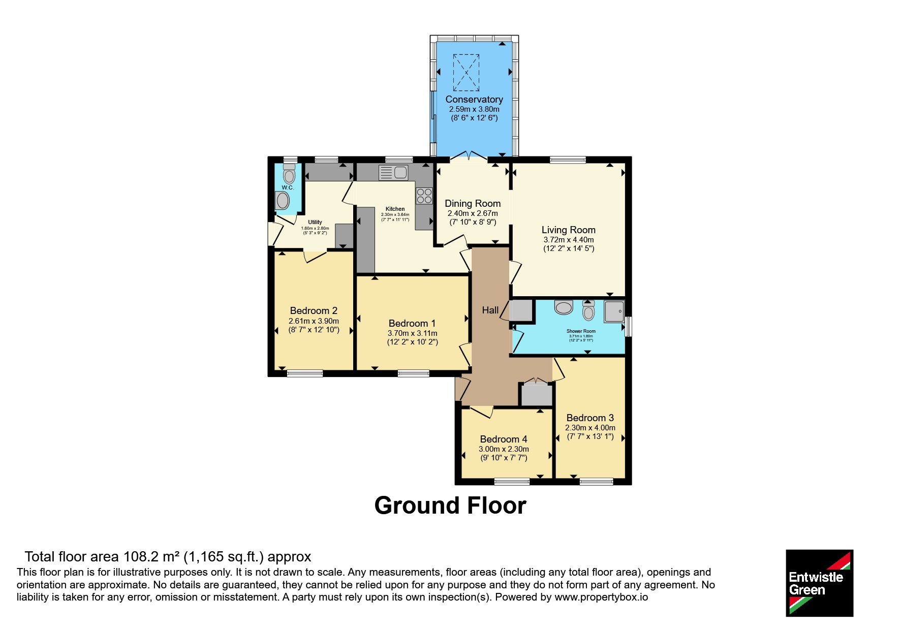 2, Caldbeck Close, Lancashire floorplan