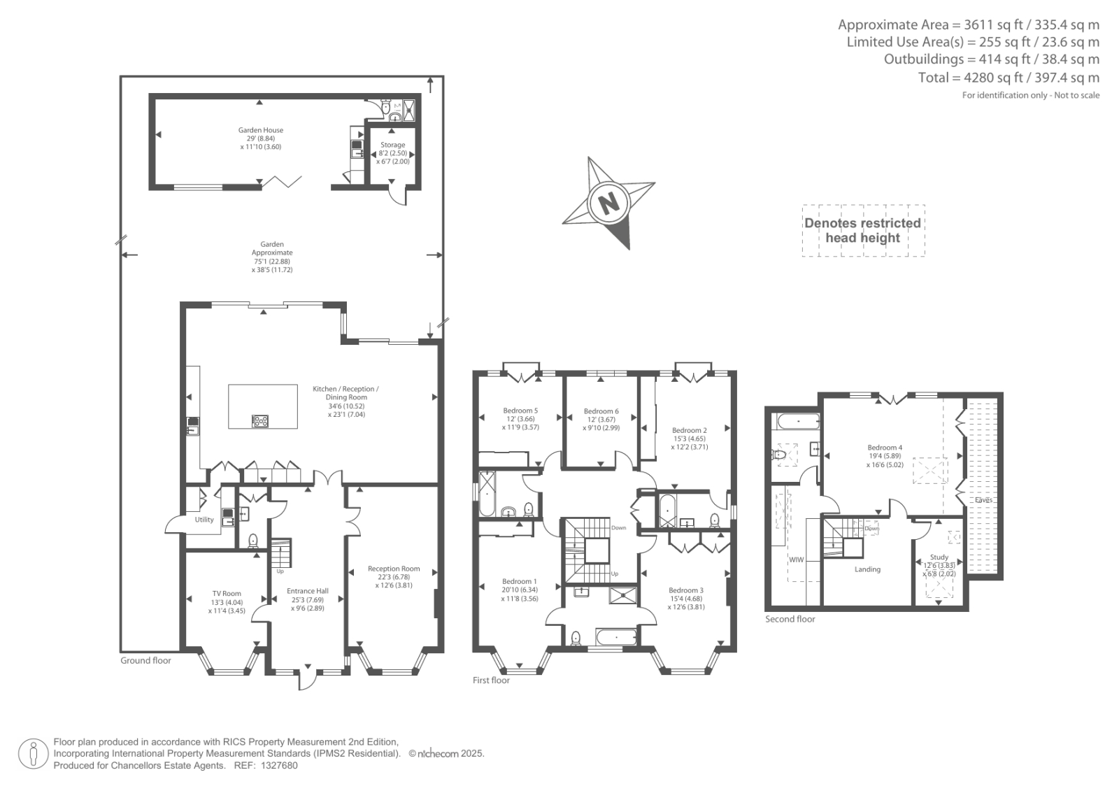 15 WICKLIFFE AVENUE, Wickliffe Avenue, London floorplan