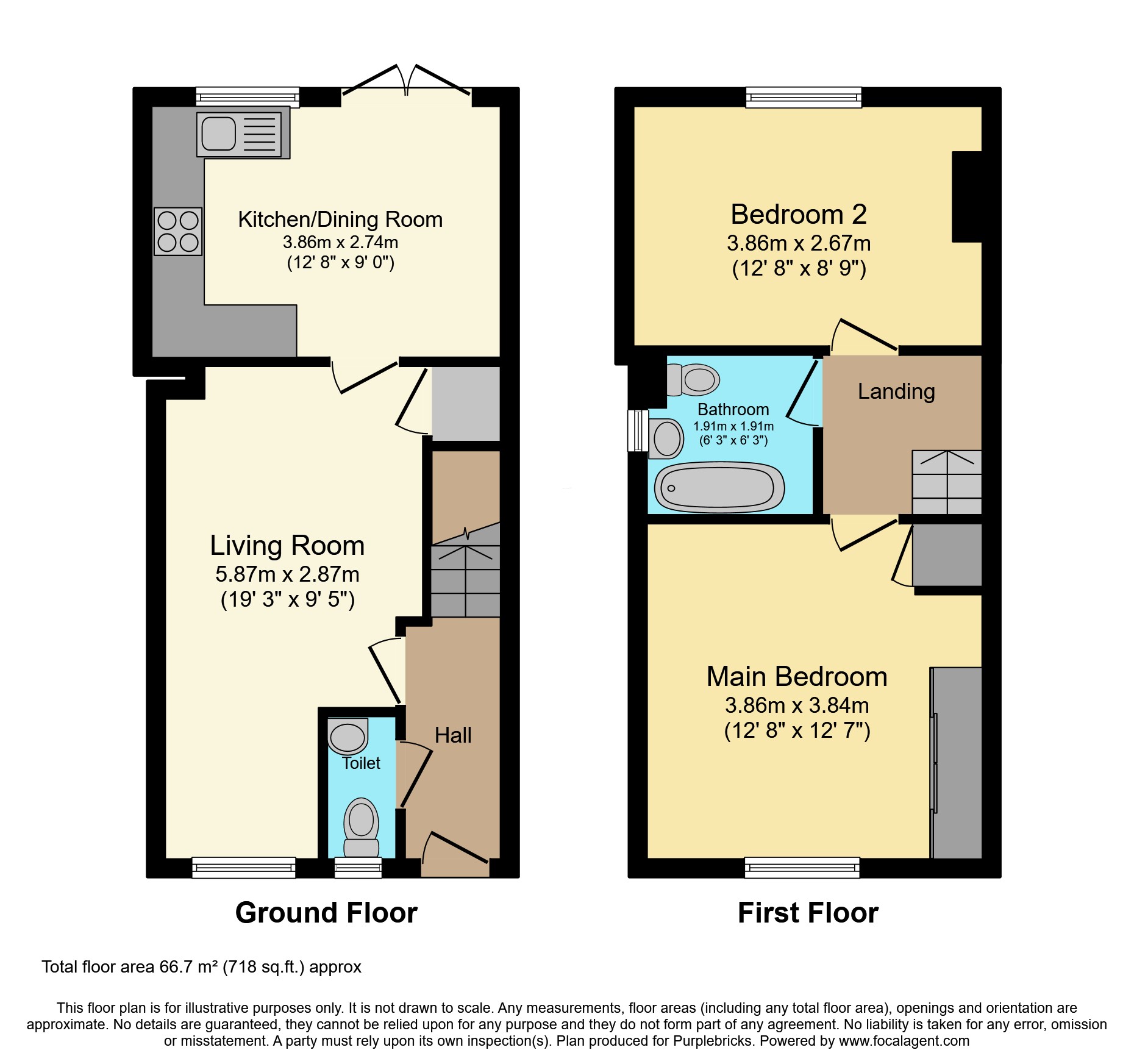10, Irons Close, Loughborough floorplan