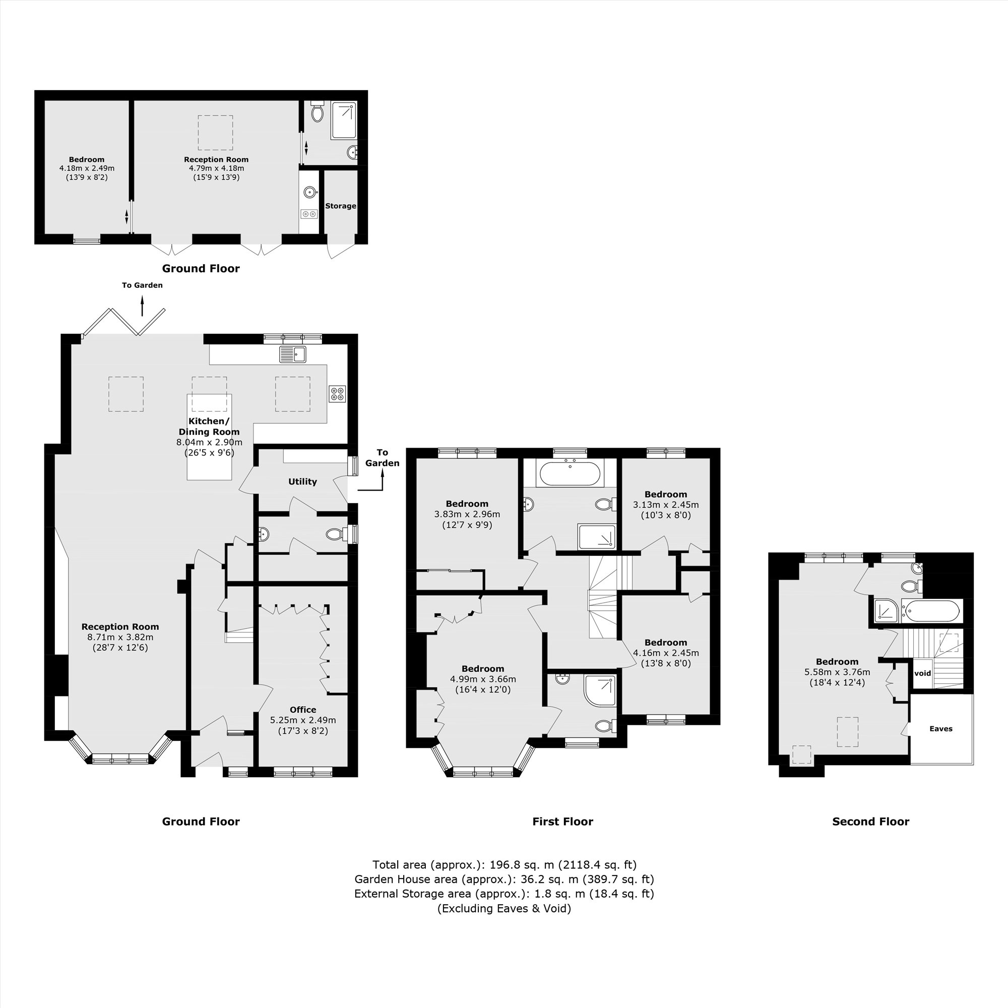 44, Heathcote Road, St Margarets floorplan