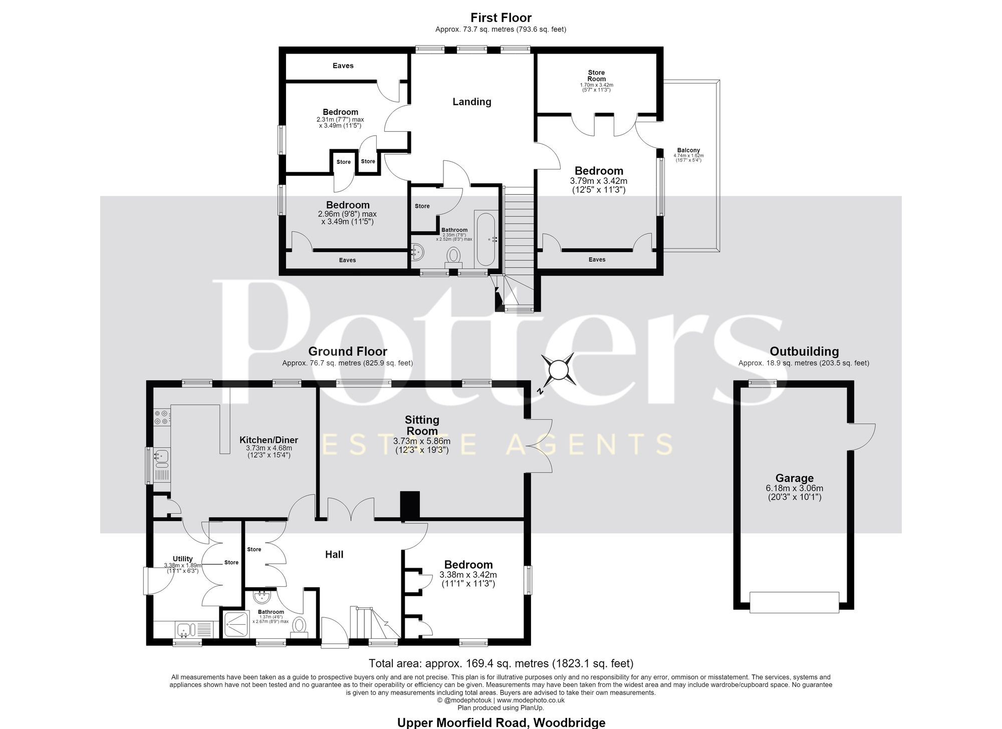 18 Upper Moorfield Road, Woodbridge floorplan