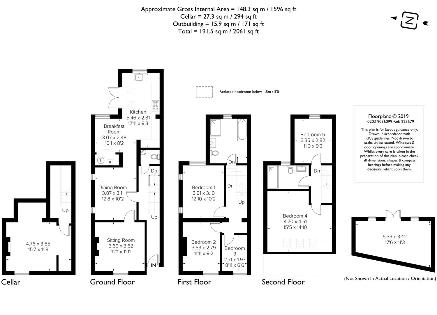 5 Bedrooms Semi-detached house for sale in Ladbroke Road, Redhill, Surrey RH1