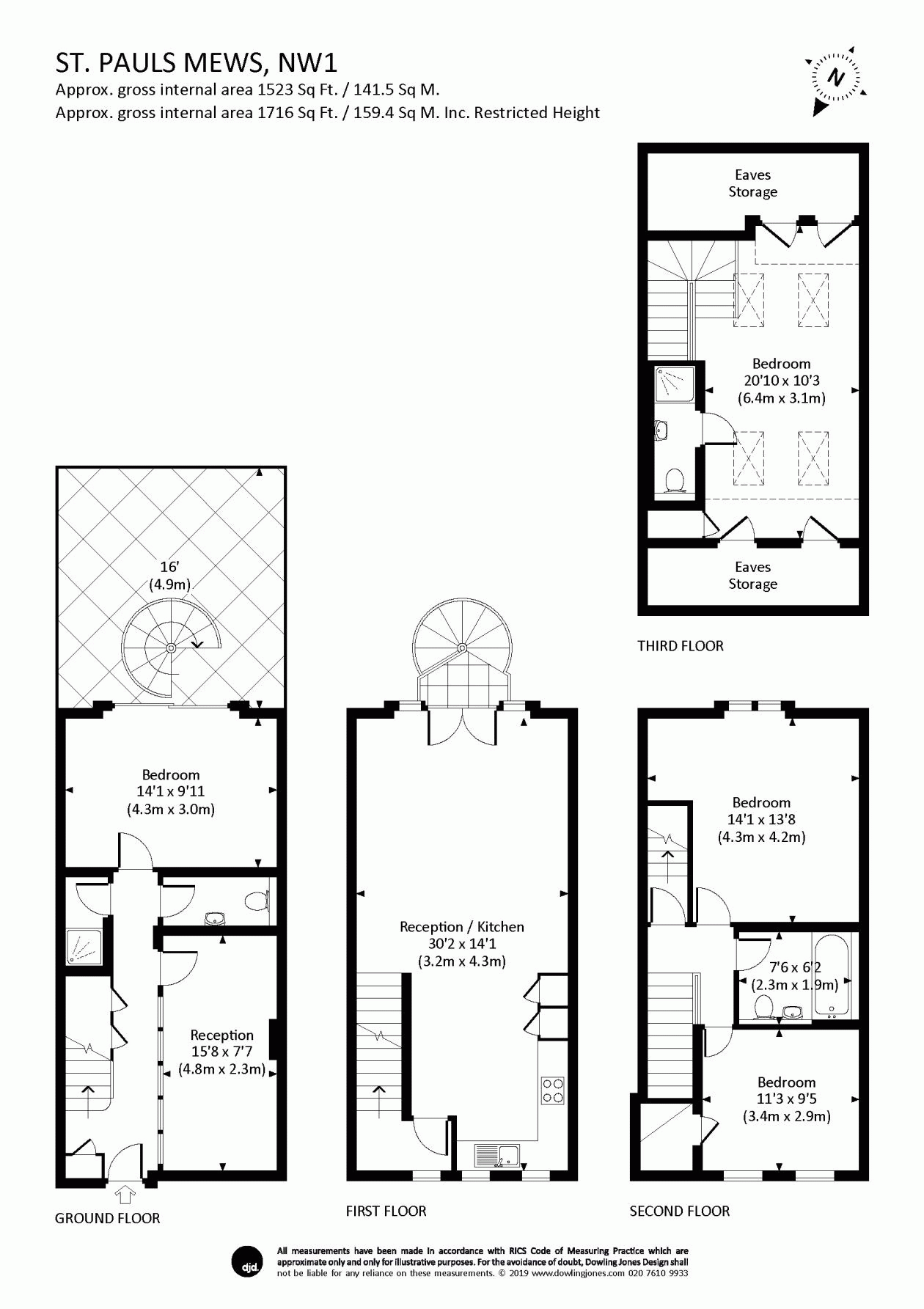 4 Bedrooms  to rent in St. Pauls Mews, Camden NW1