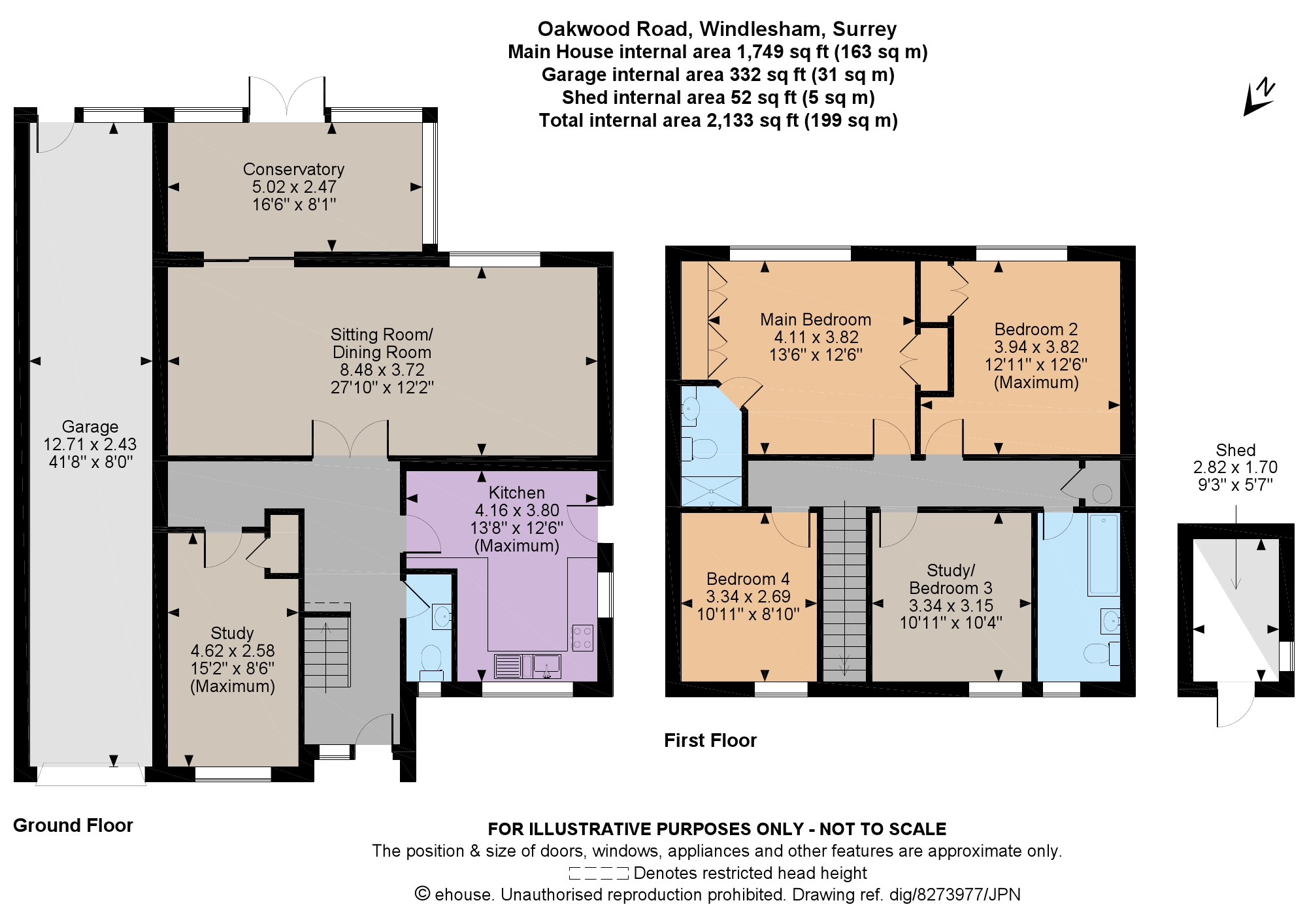 4 Bedrooms Link-detached house to rent in Oakwood Road, Windlesham, Surrey GU20