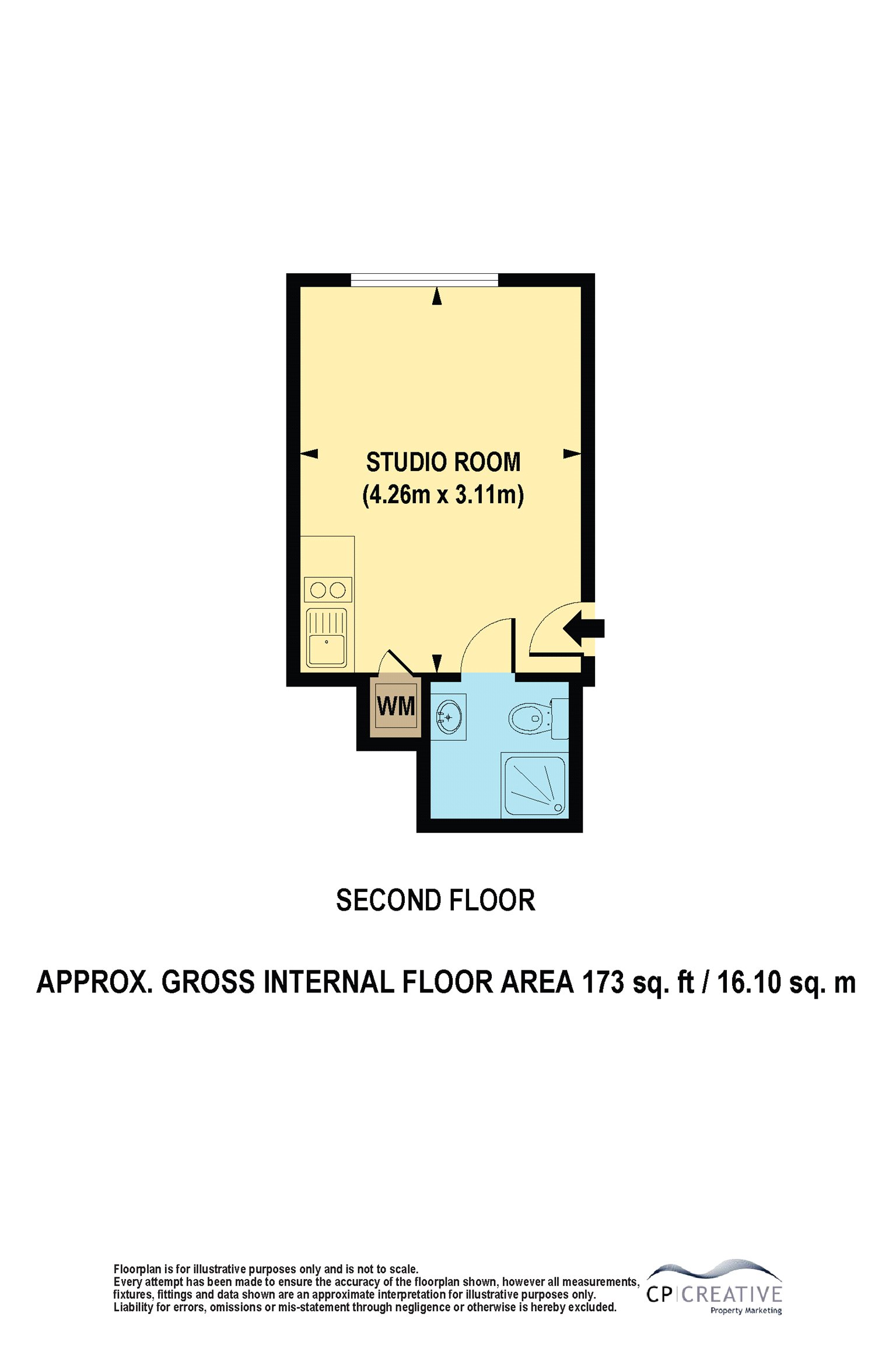 Flat 7, 4, Hurdwick Place, London floorplan