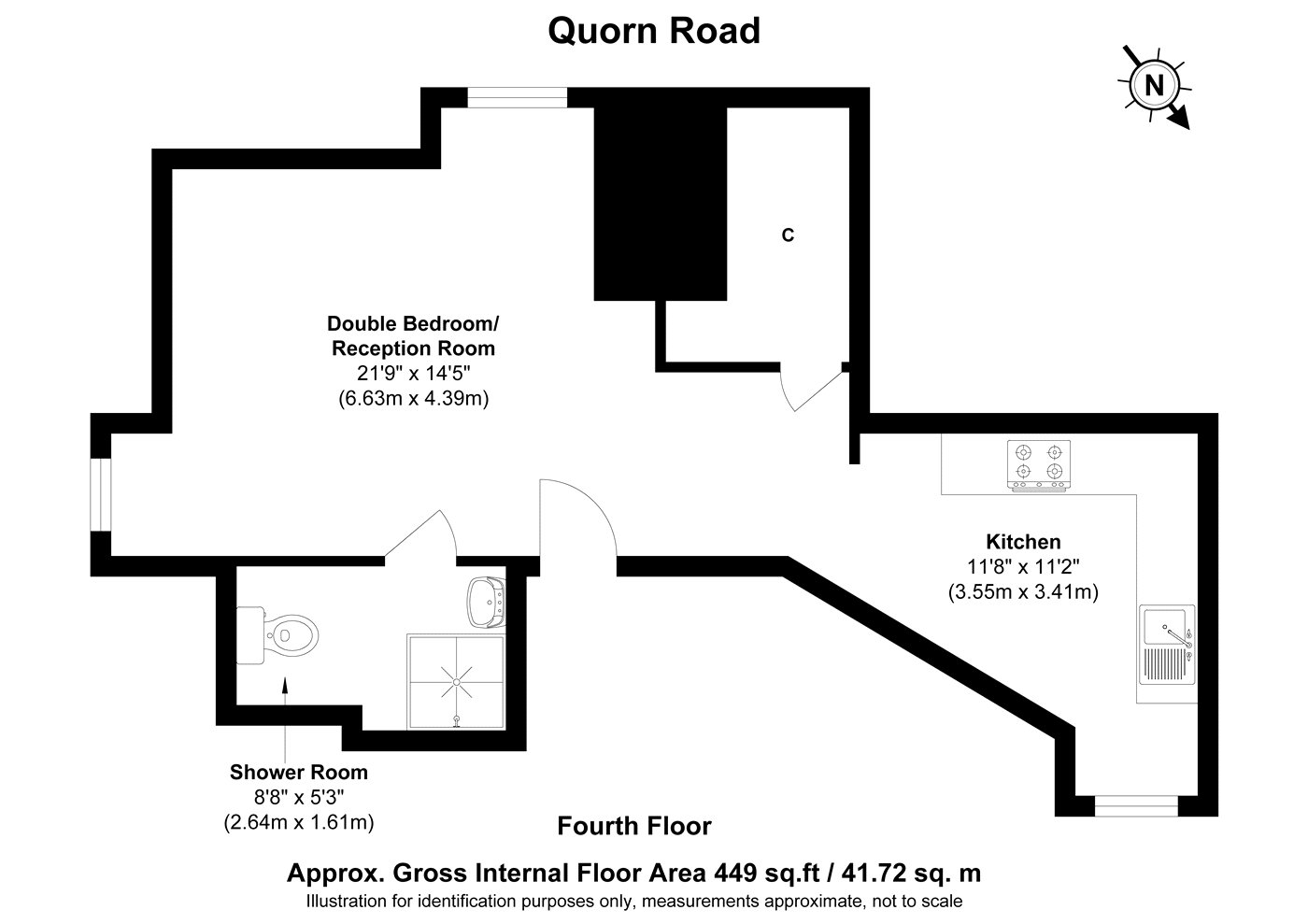 71A,, Felbridge House, East Dulwich floorplan