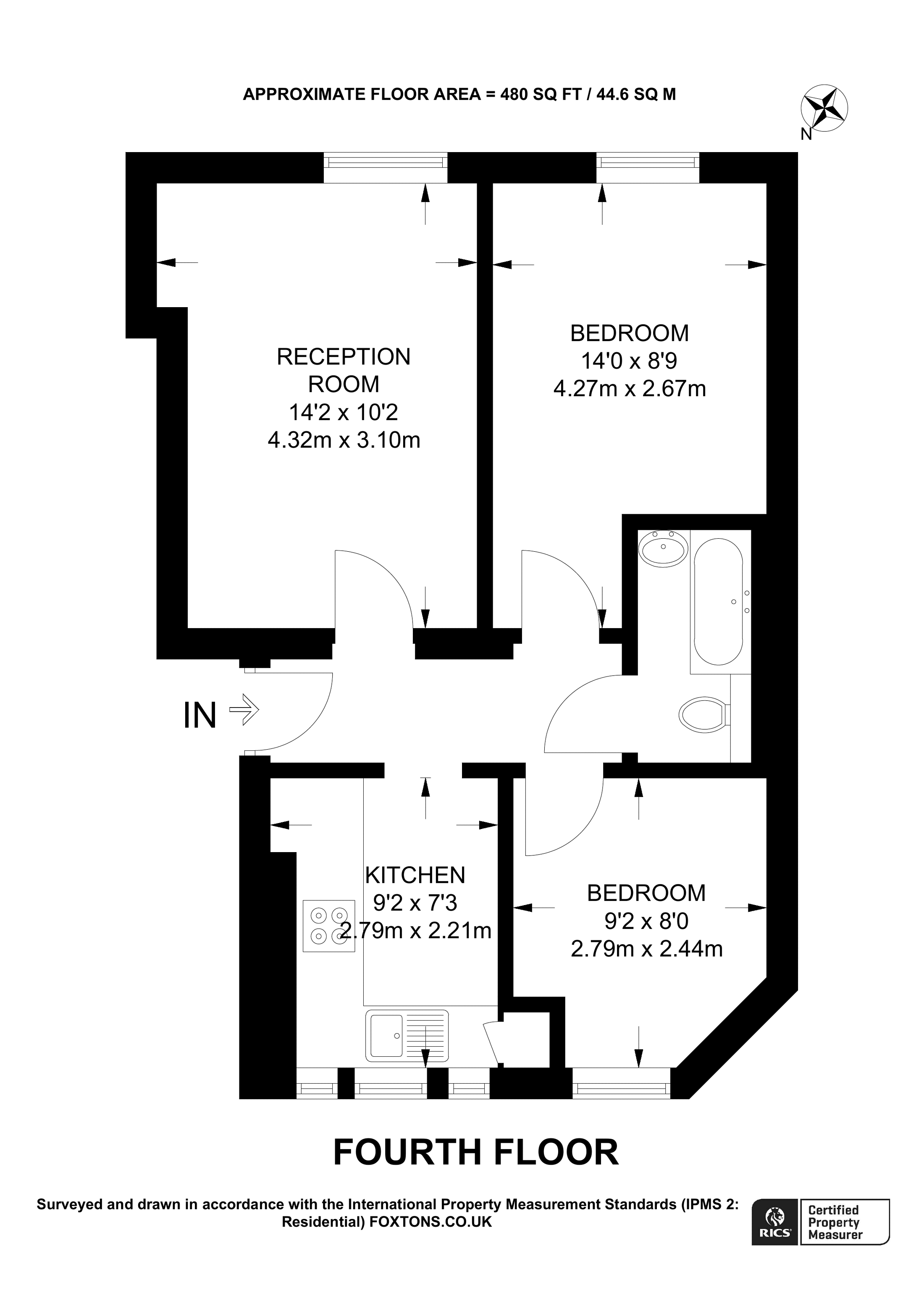 Gibson Gardens, Stoke Newington, London N16, 2 bedroom flat for sale