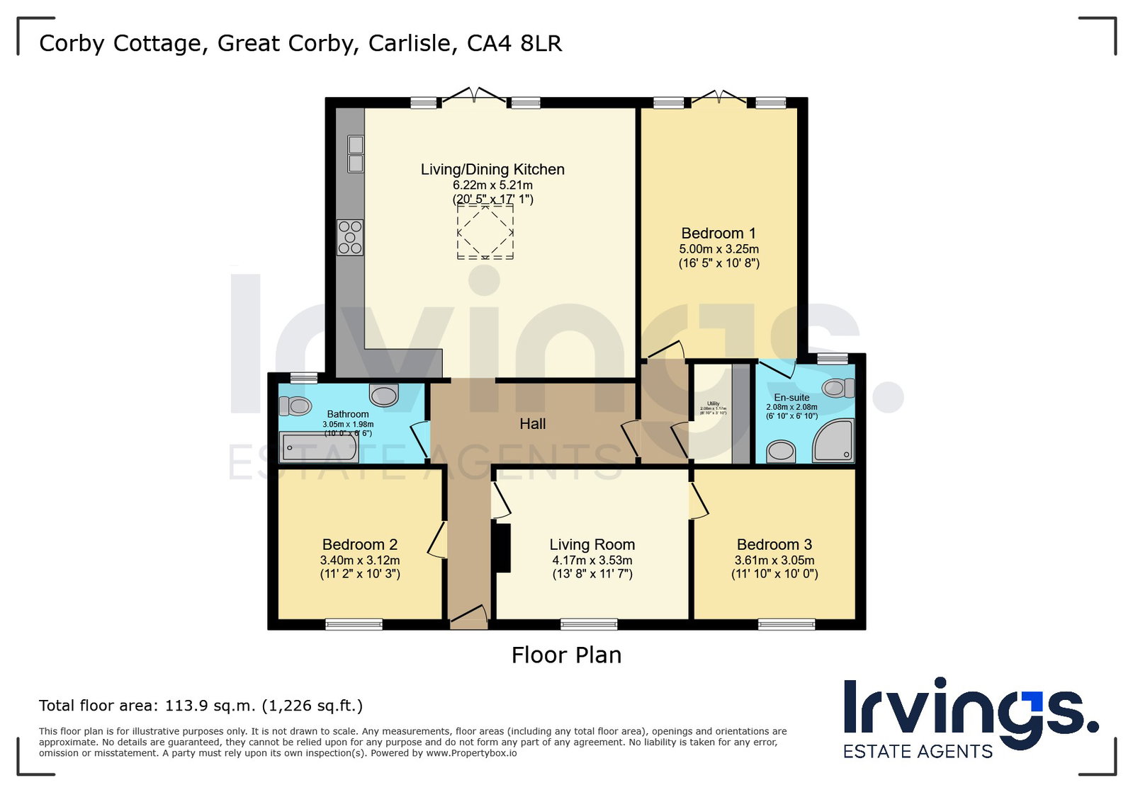 Corby Cottage, Carlisle floorplan