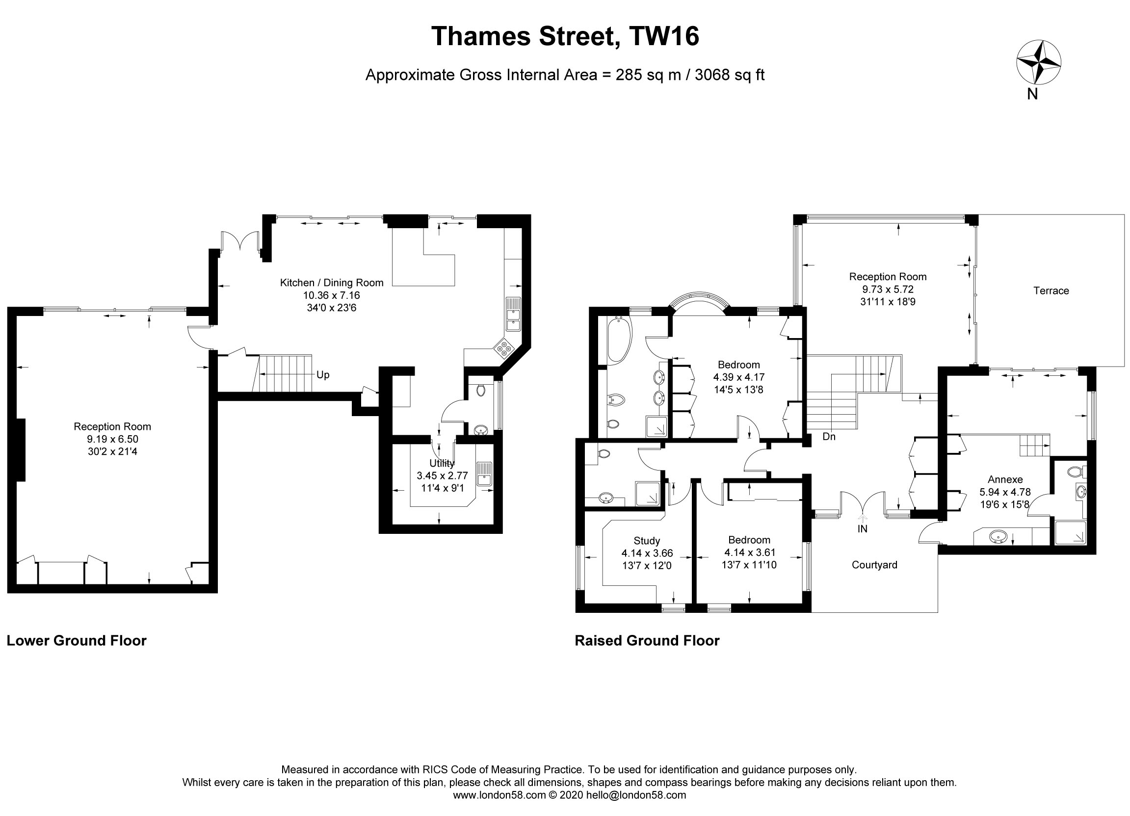 Thames Street, SunburyOnThames, Surrey TW16, 3 bedroom detached house