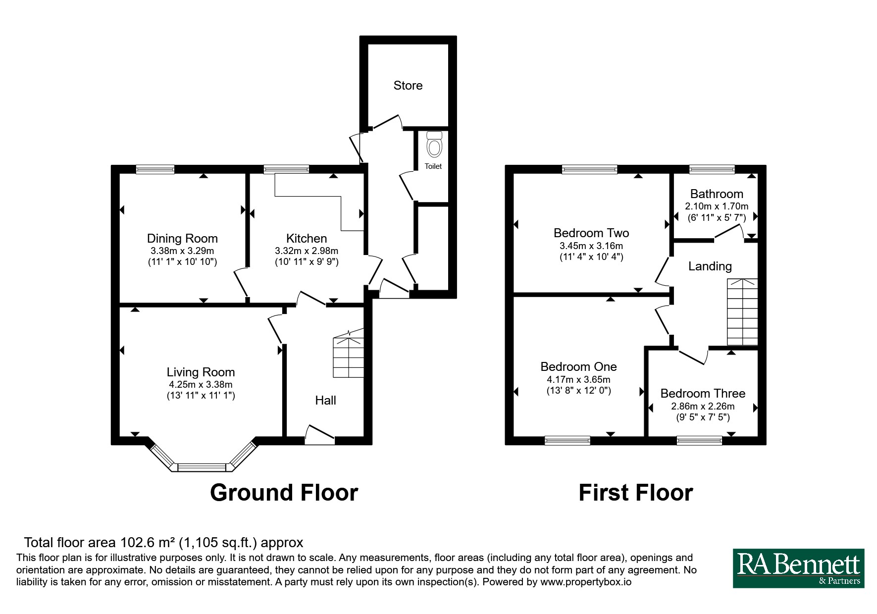 37, Hampton Road, Warwickshire floorplan