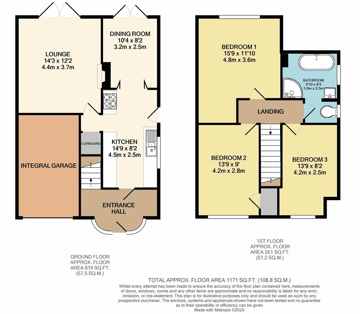 Aysgarth, South End, Roos floorplan