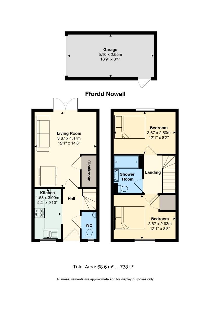 154, Ffordd Nowell, Cardiff floorplan