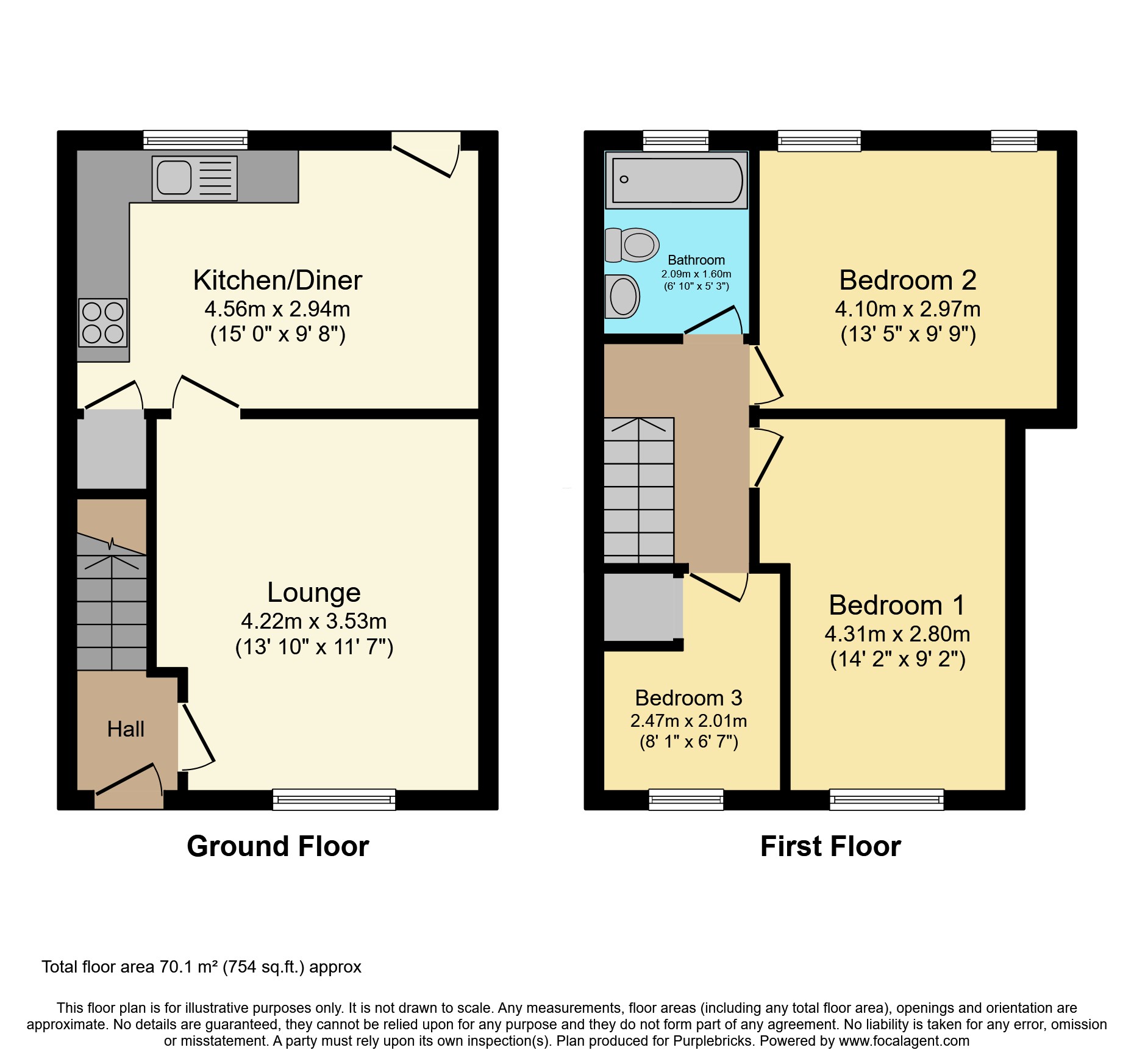 60, Harrington Court, Barnsley floorplan